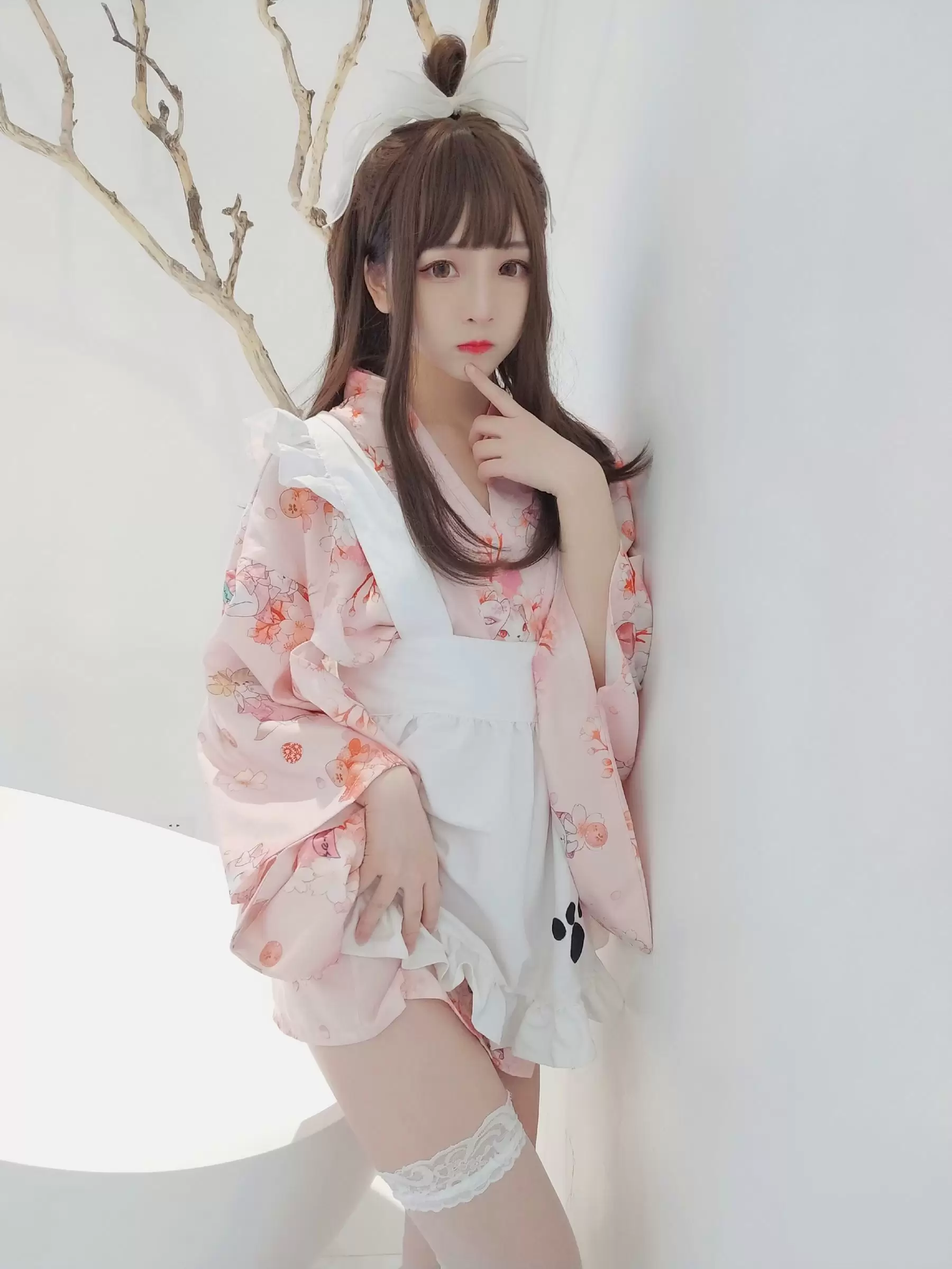 二次元美女古川kagura 浴衣女仆 [13P] - 秀人网免费无水印在线套图写真