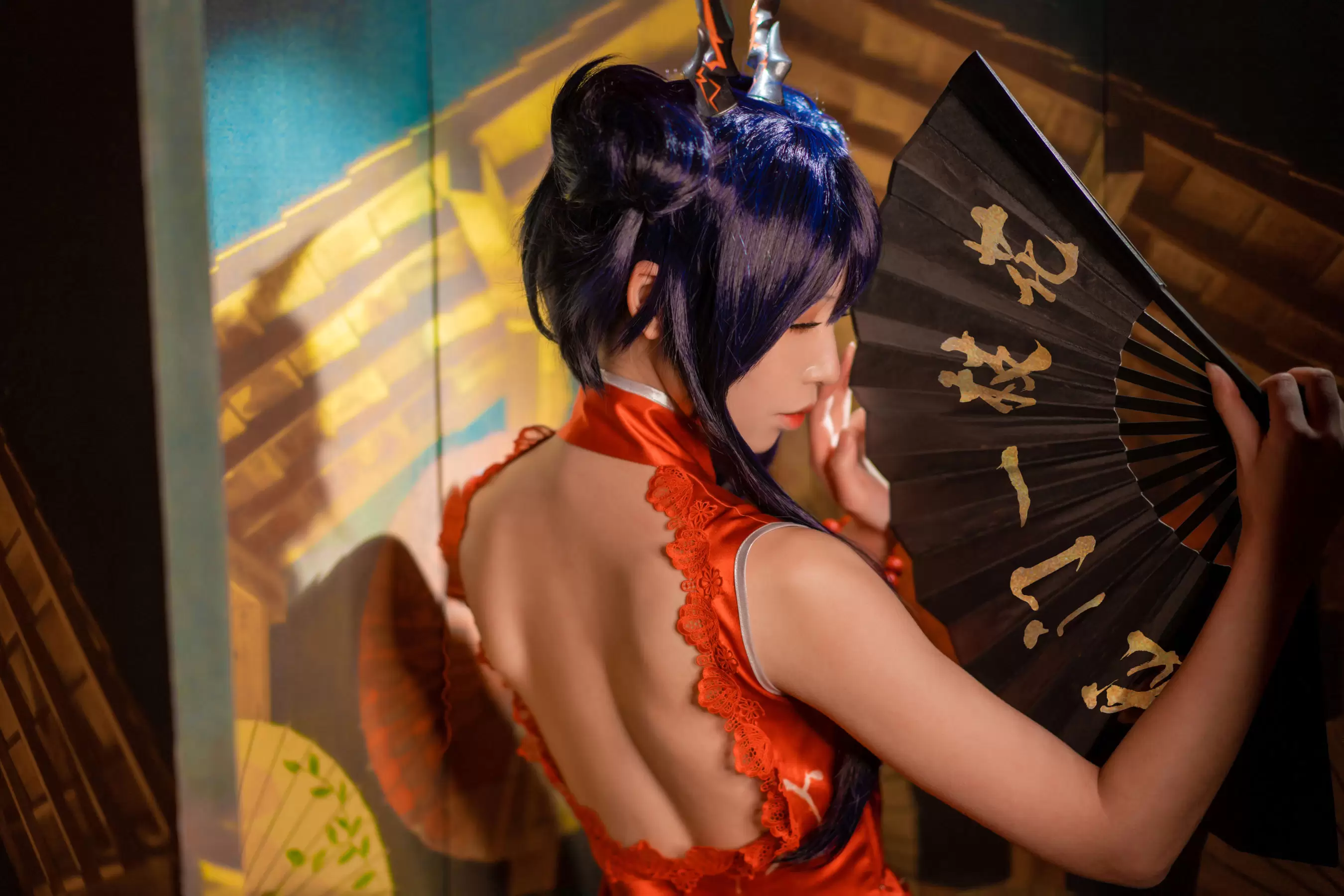 动漫博主爱老师_PhD – 明日方舟 岁红霞 陈cos [16P] - 秀人网免费无水印在线套图写真