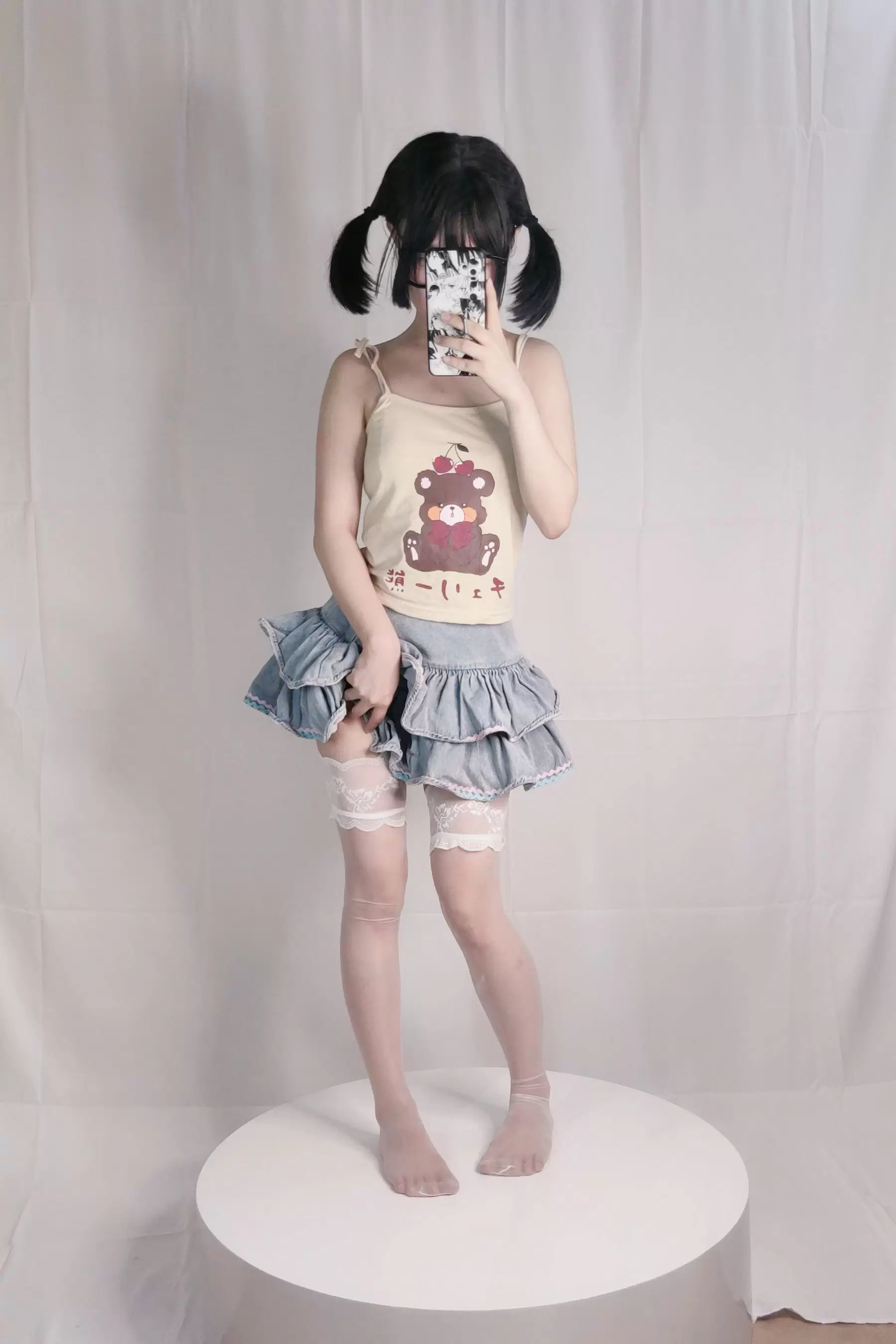 神沢永莉 – 绫蛋糕裙吊带袜汐 [22P] - 秀人网免费无水印在线套图写真