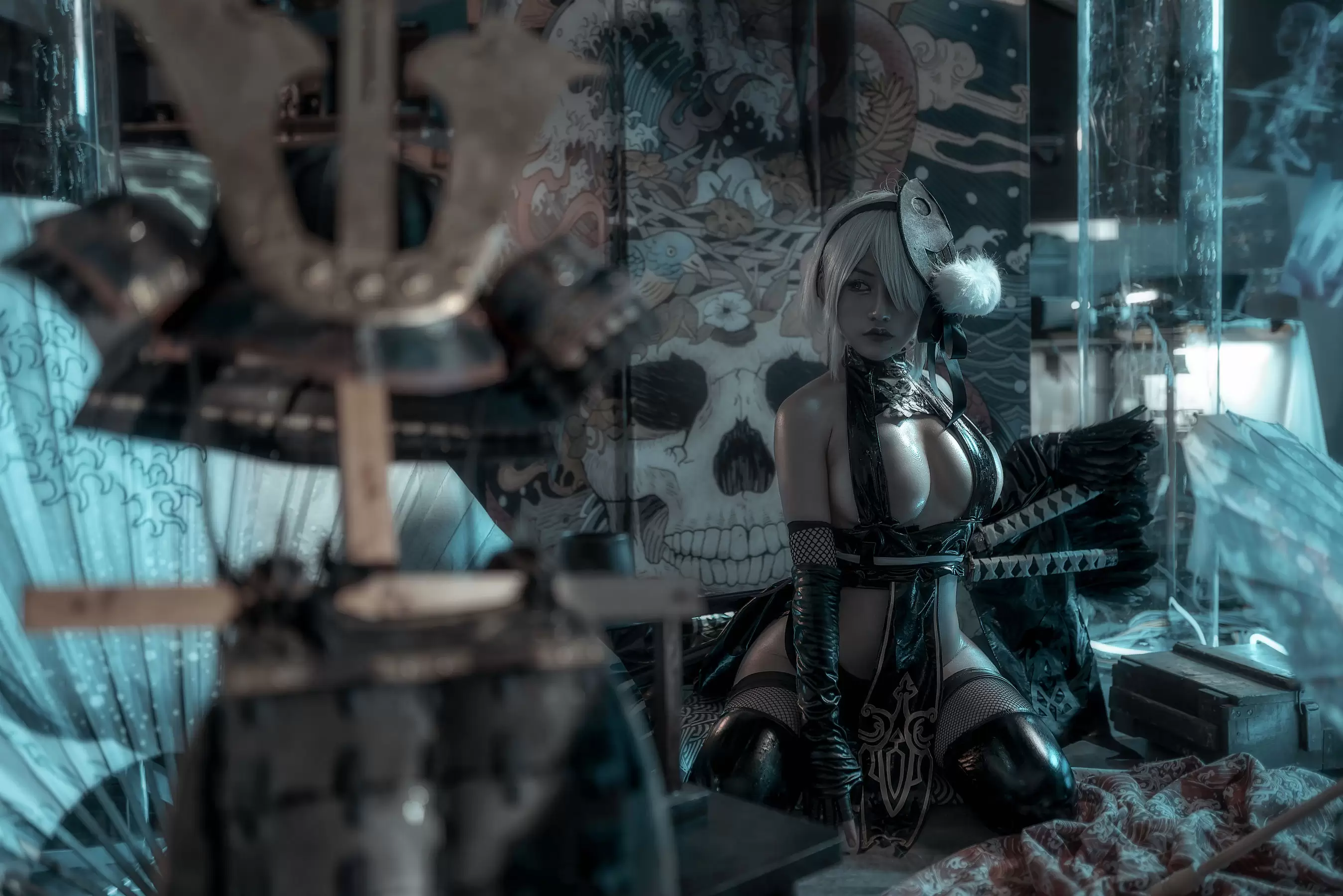 一笑芳香沁写真 – 忍者2B [25P] - 秀人网免费无水印在线套图写真