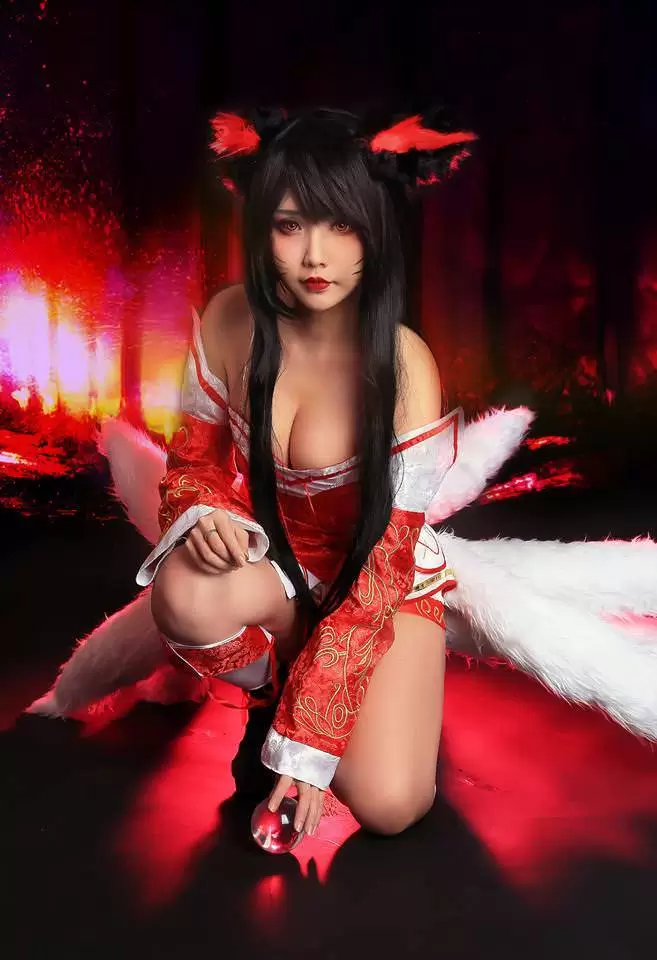 越裔正妹Hana bunny – Ahri [14P] - 秀人网免费无水印在线套图写真