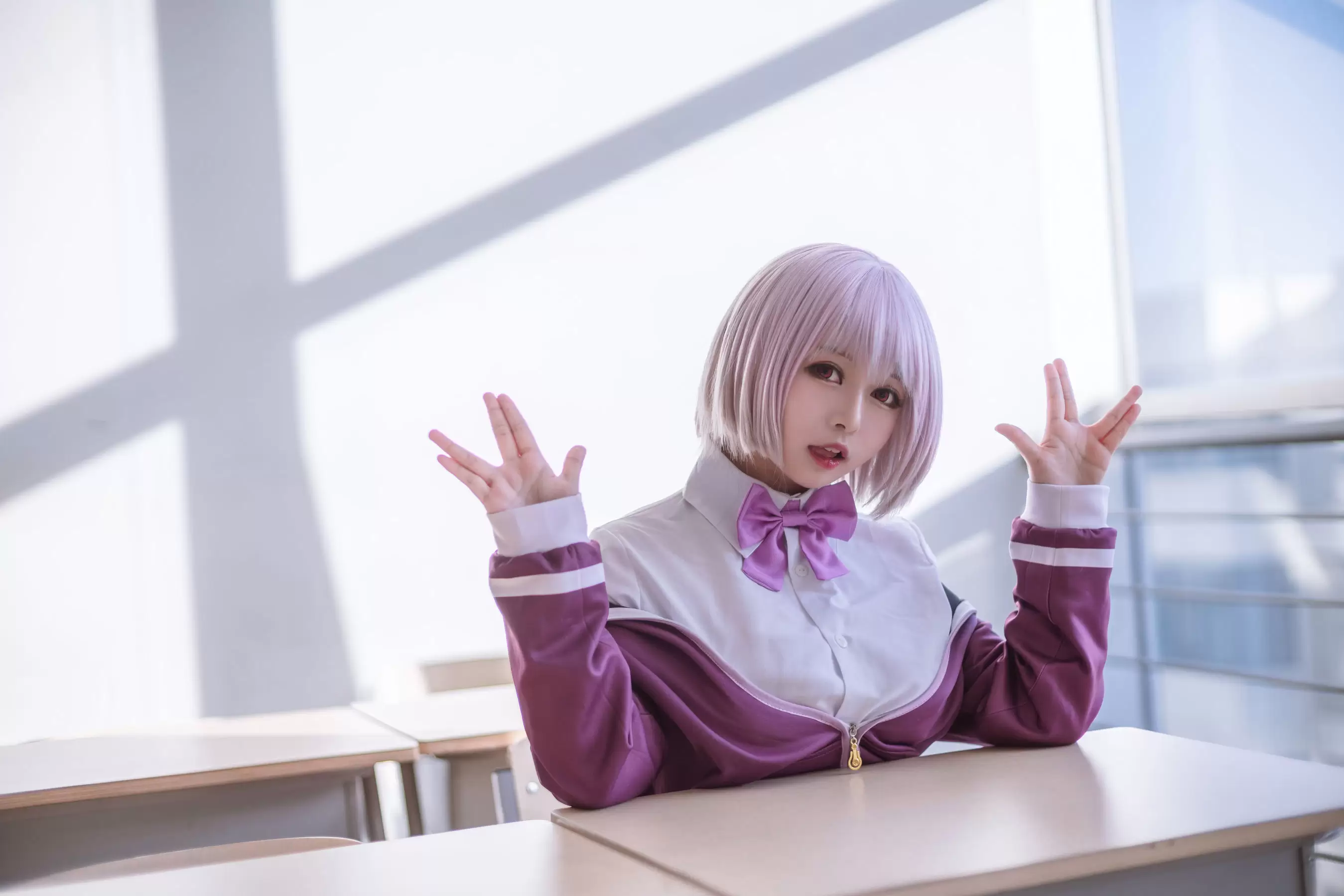 大眼萌妹黑猫猫OvO – 新条茜 [9P] - 秀人网免费无水印在线套图写真