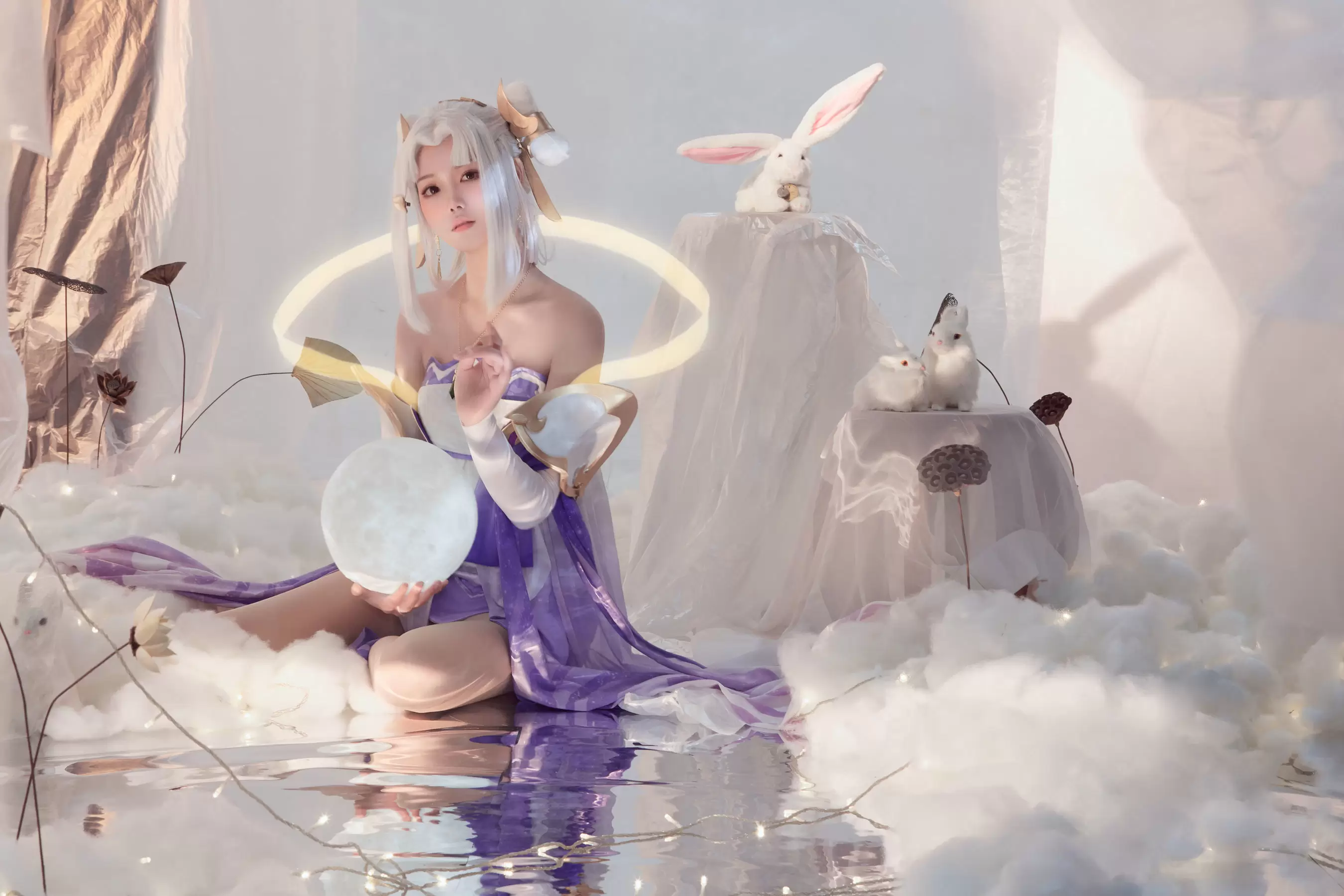 人气coser戚顾儿MIKI 王者荣耀 嫦娥 [22P] - 秀人网免费无水印在线套图写真