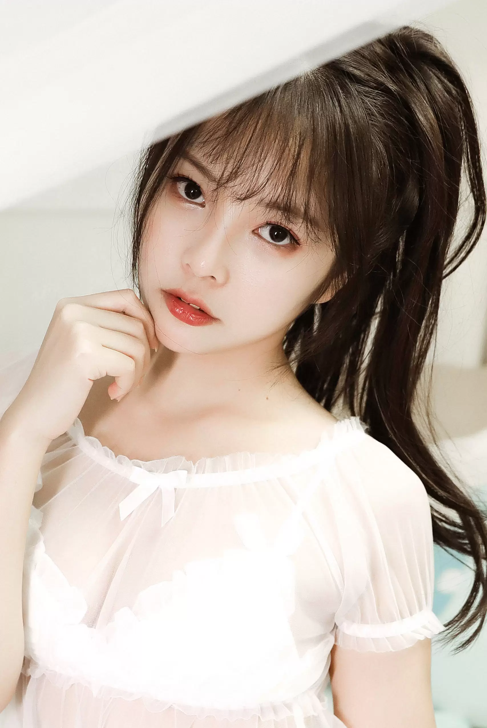 [Cosplay写真] 苏嫣嫣阿姨 – 白色猫耳头饰 [10P] - 秀人网免费无水印在线套图写真