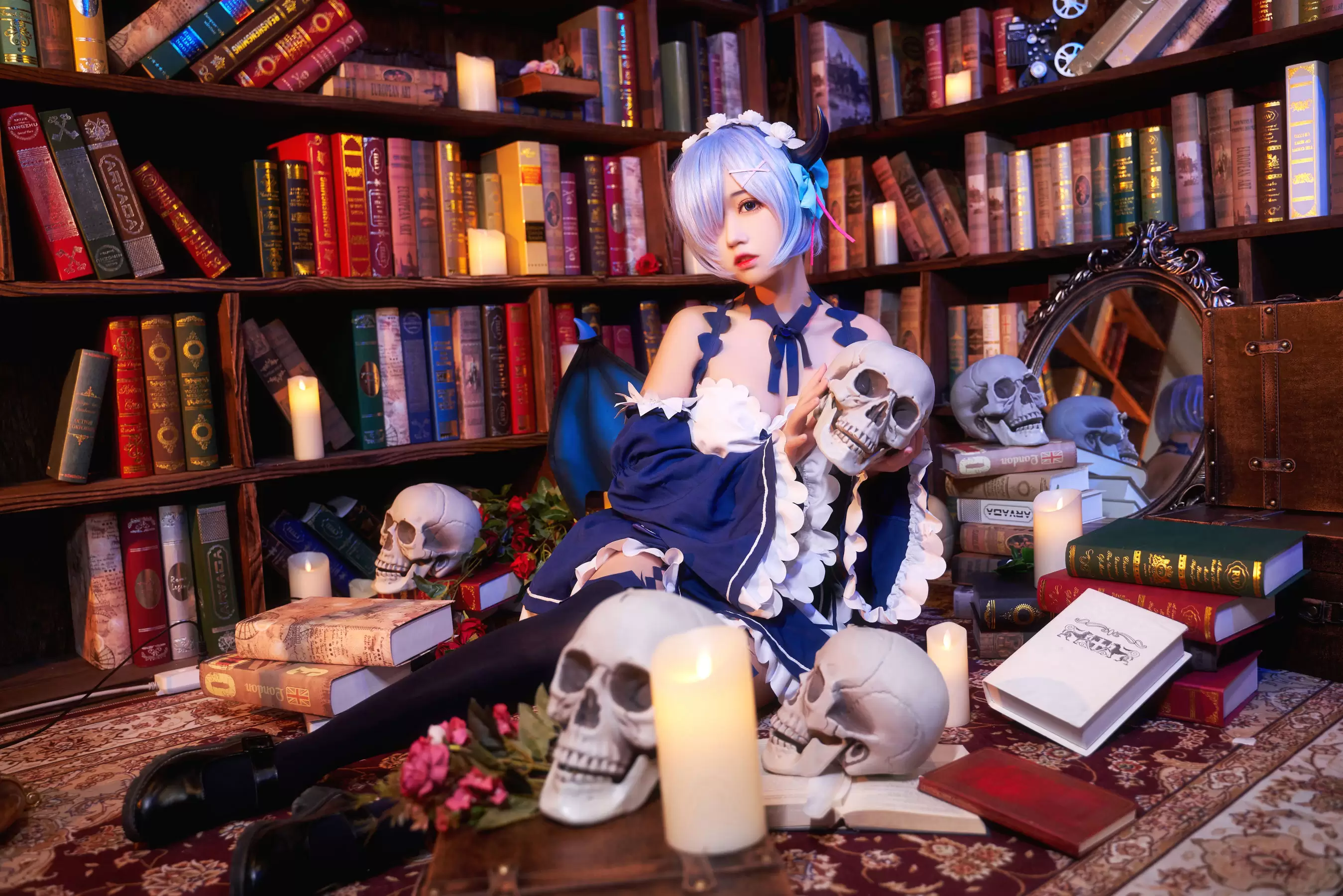 猫君君MaoJun – 雷姆小恶魔 [23P] - 秀人网免费无水印在线套图写真