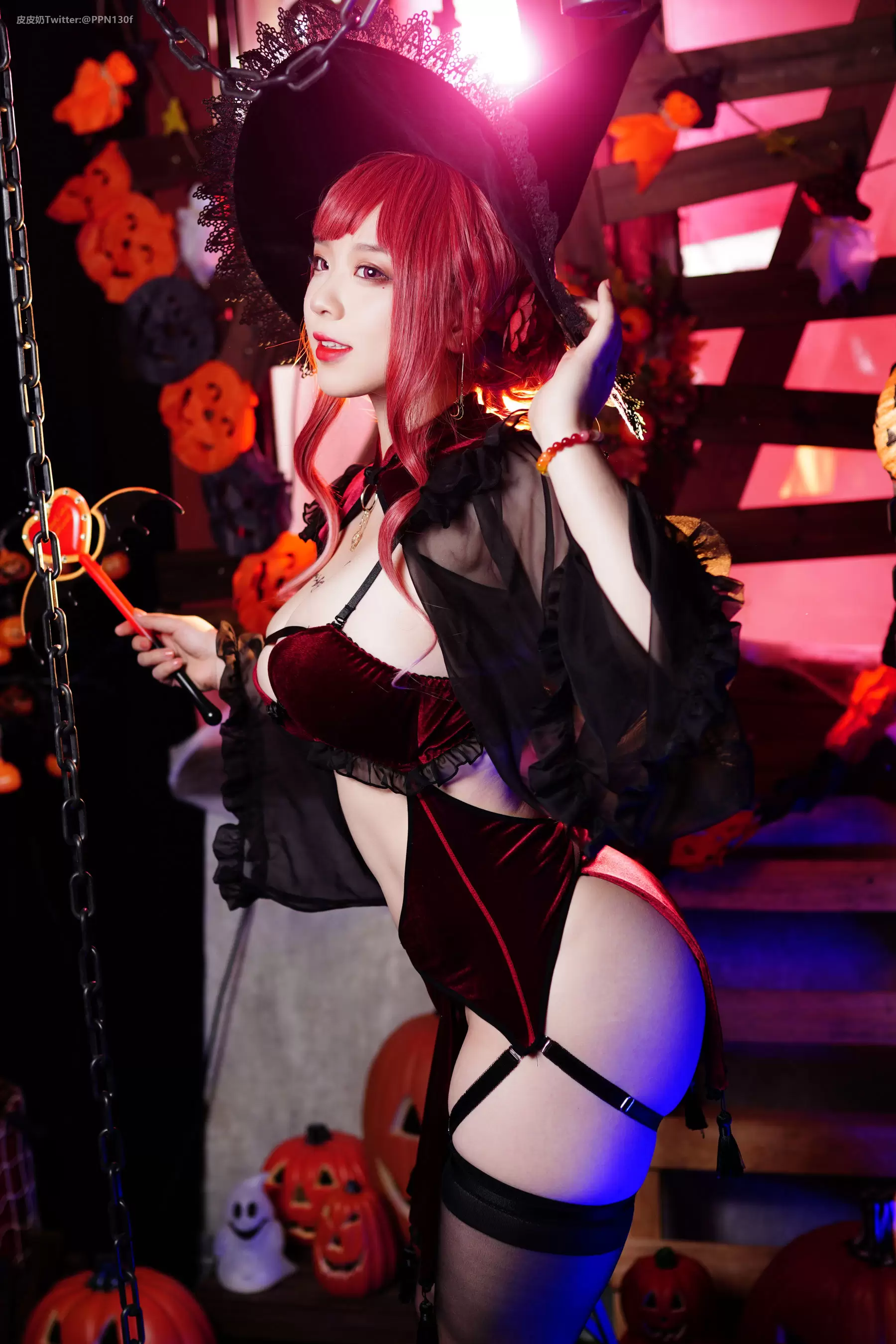 皮皮奶可可爱了啦 – 万圣节女巫 [48P] - 秀人网免费无水印在线套图写真