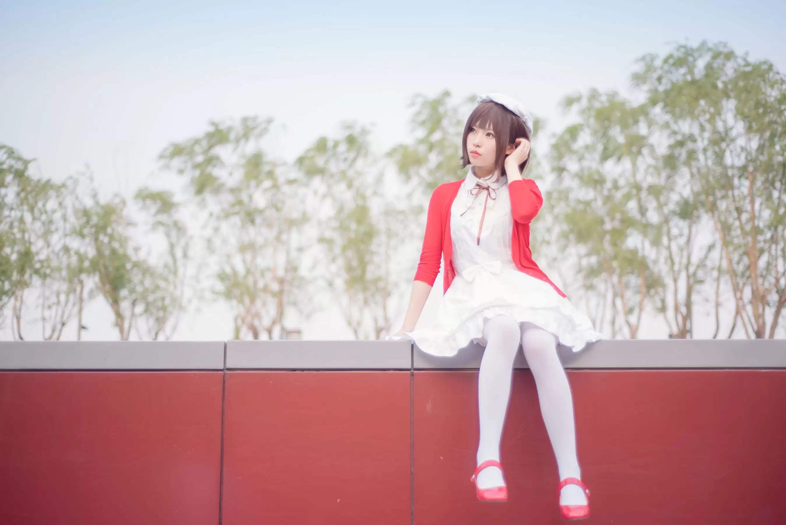 萌妹白易子教主 – 加藤惠 [12P] - 秀人网免费无水印在线套图写真