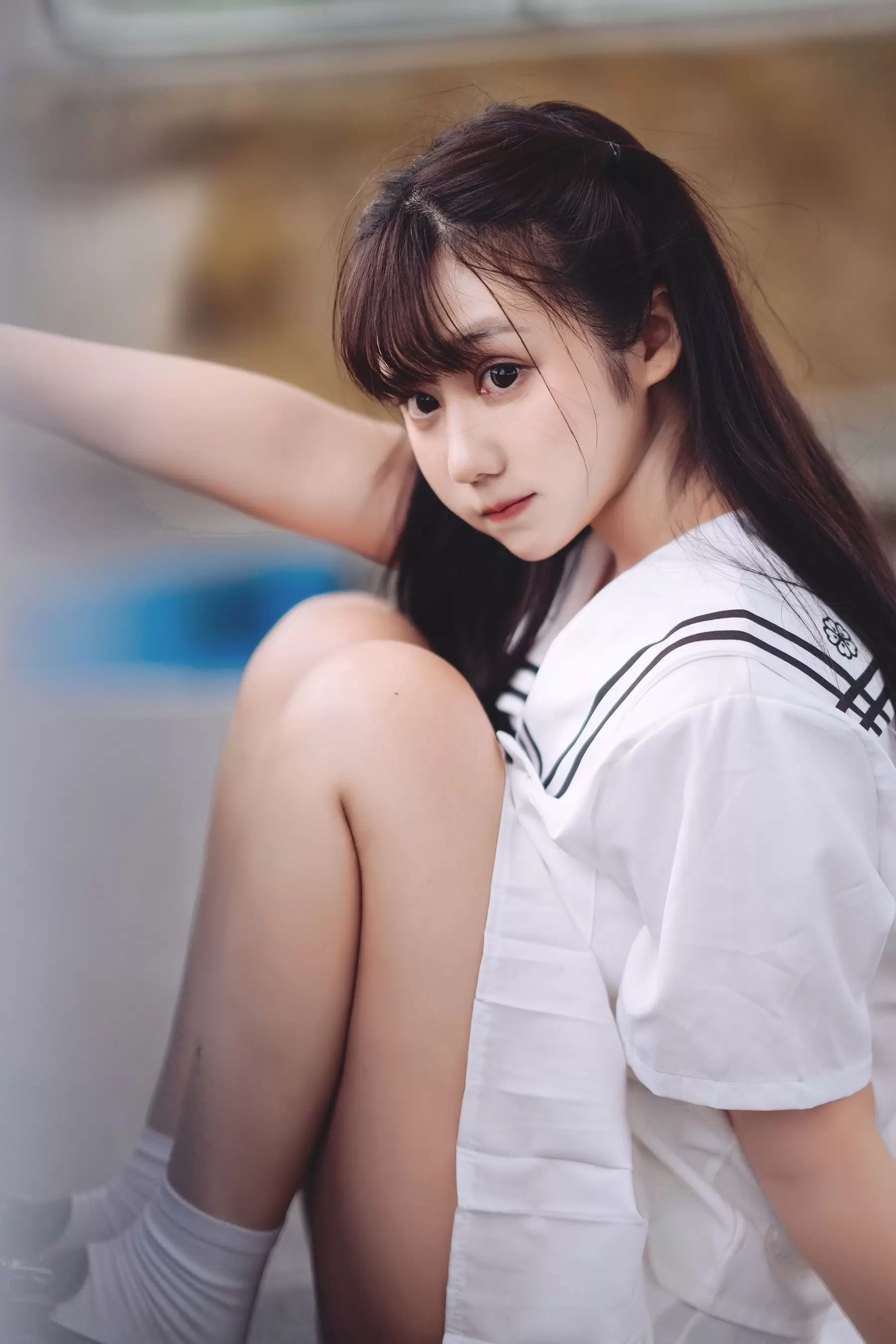 微博福利姬镜酱 – 静夏之JK少女 [33P] - 秀人网免费无水印在线套图写真