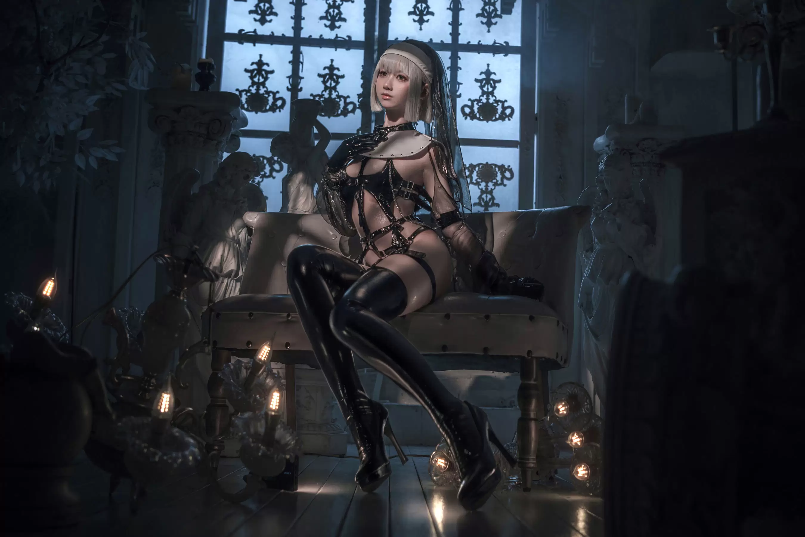 izumi泉桃子福利 – 苦修女 [26P] - 秀人网免费无水印在线套图写真