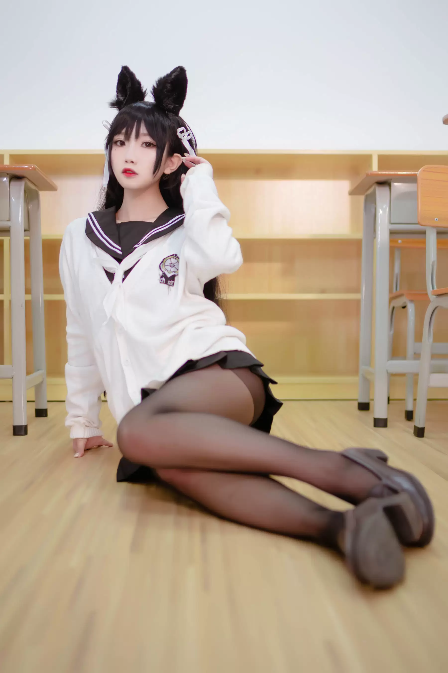[萝莉COS] 鬼畜瑶 – JK制服 [22P] - 秀人网免费无水印在线套图写真