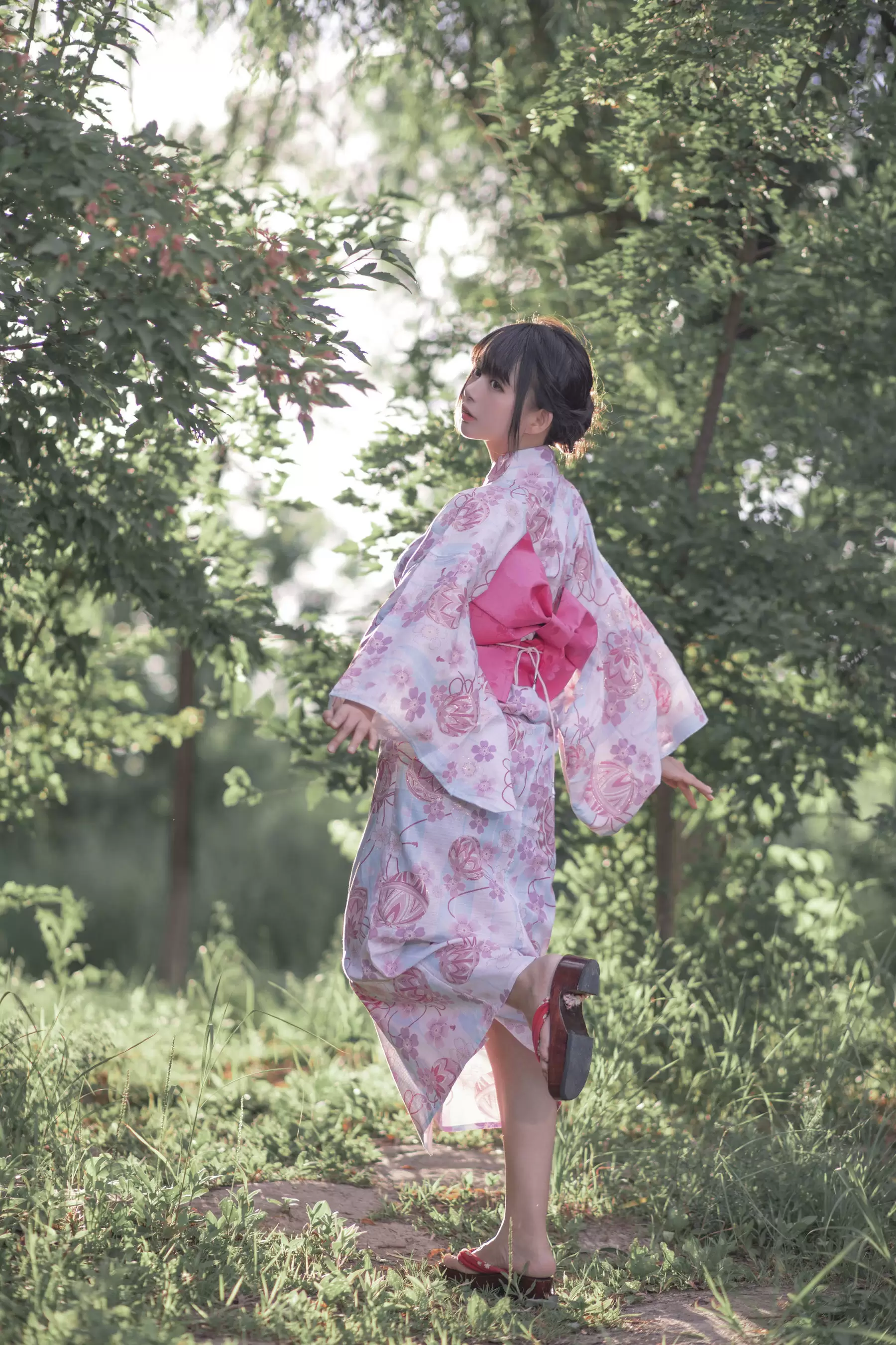 大眼萌妹黑猫猫OvO 和服超进化 [14P] - 秀人网免费无水印在线套图写真