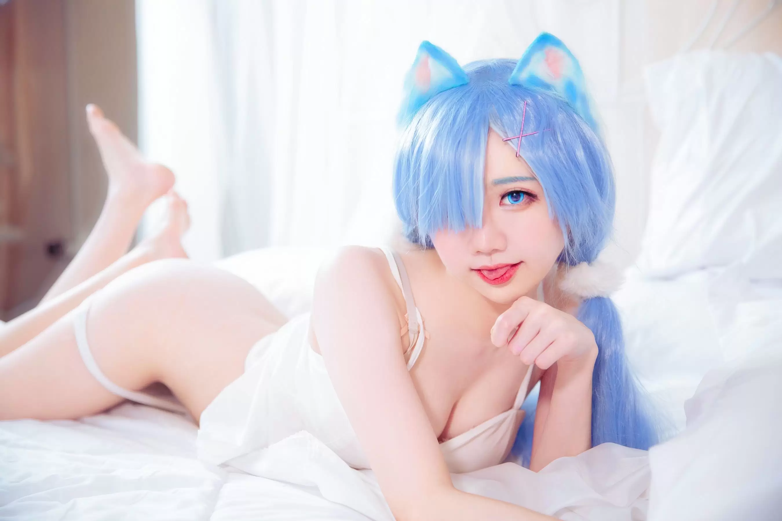 Sally Dorasnow – Rem White Kitty [49P] - 秀人网免费无水印在线套图写真
