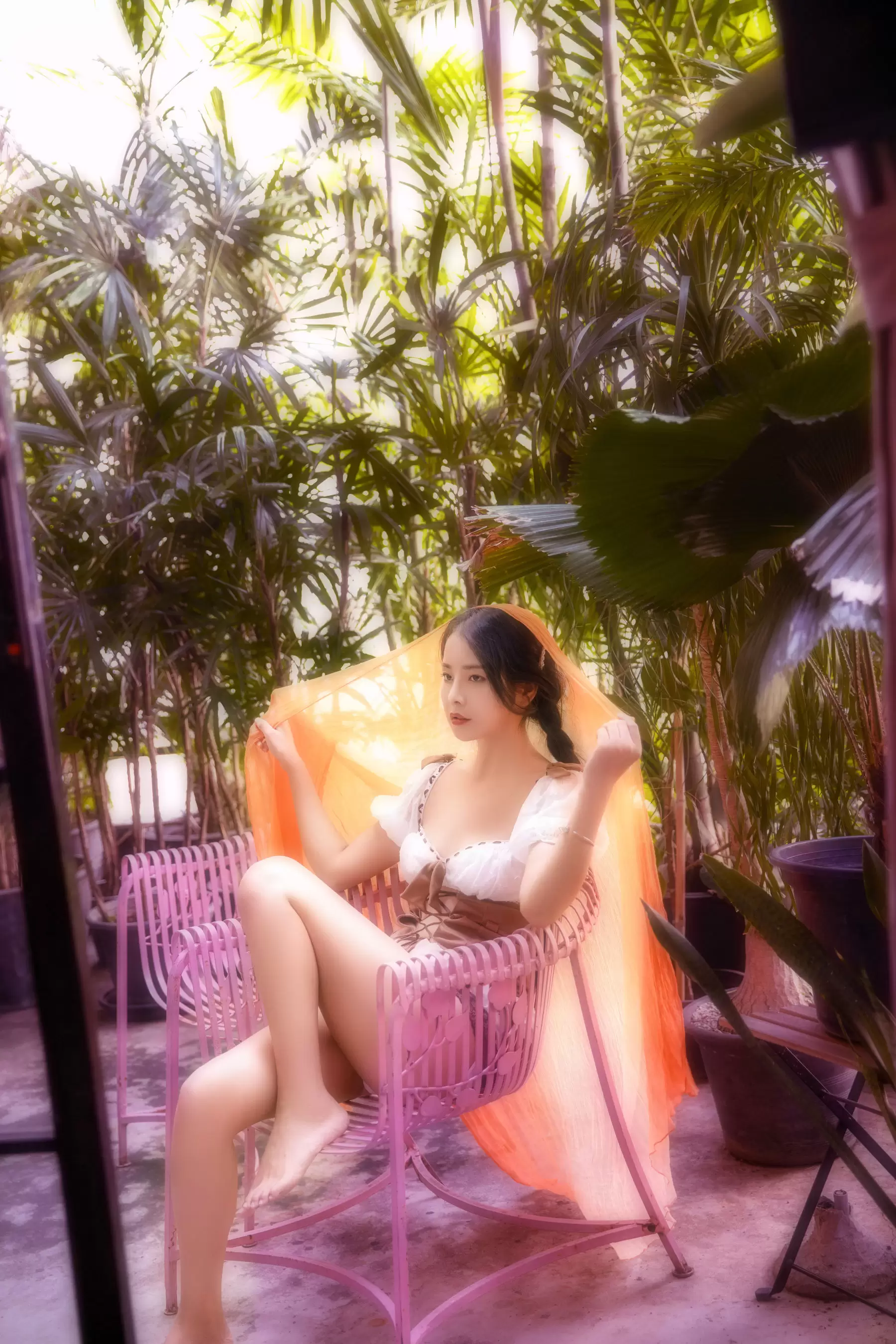 [Cosplay写真] 苏嫣嫣阿姨 – 泰国旅游纱巾 [12P] - 秀人网免费无水印在线套图写真