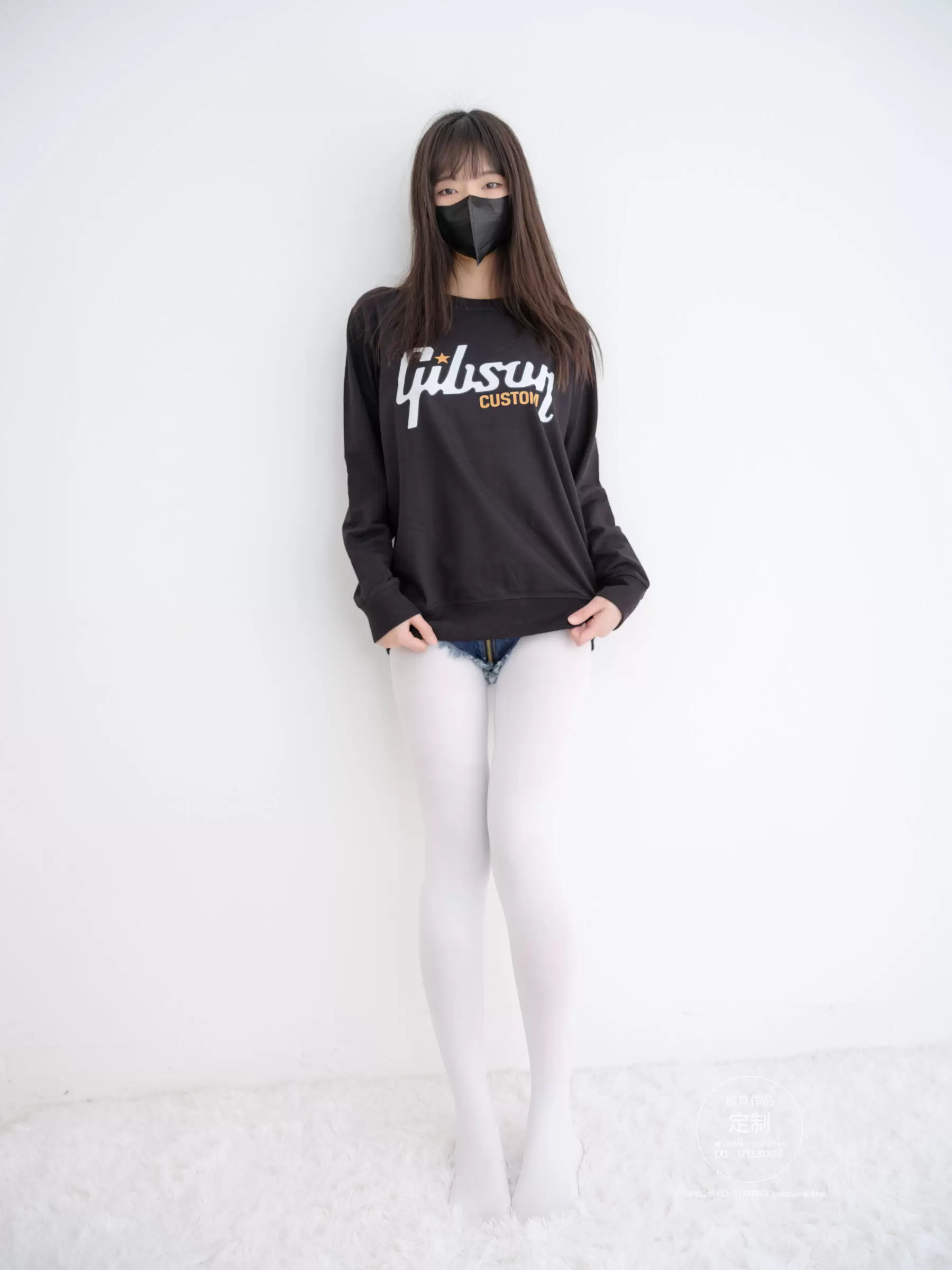 [紧急企划] EX-001 见希w 白丝牛仔短裤 [79P] - 秀人网免费无水印在线套图写真