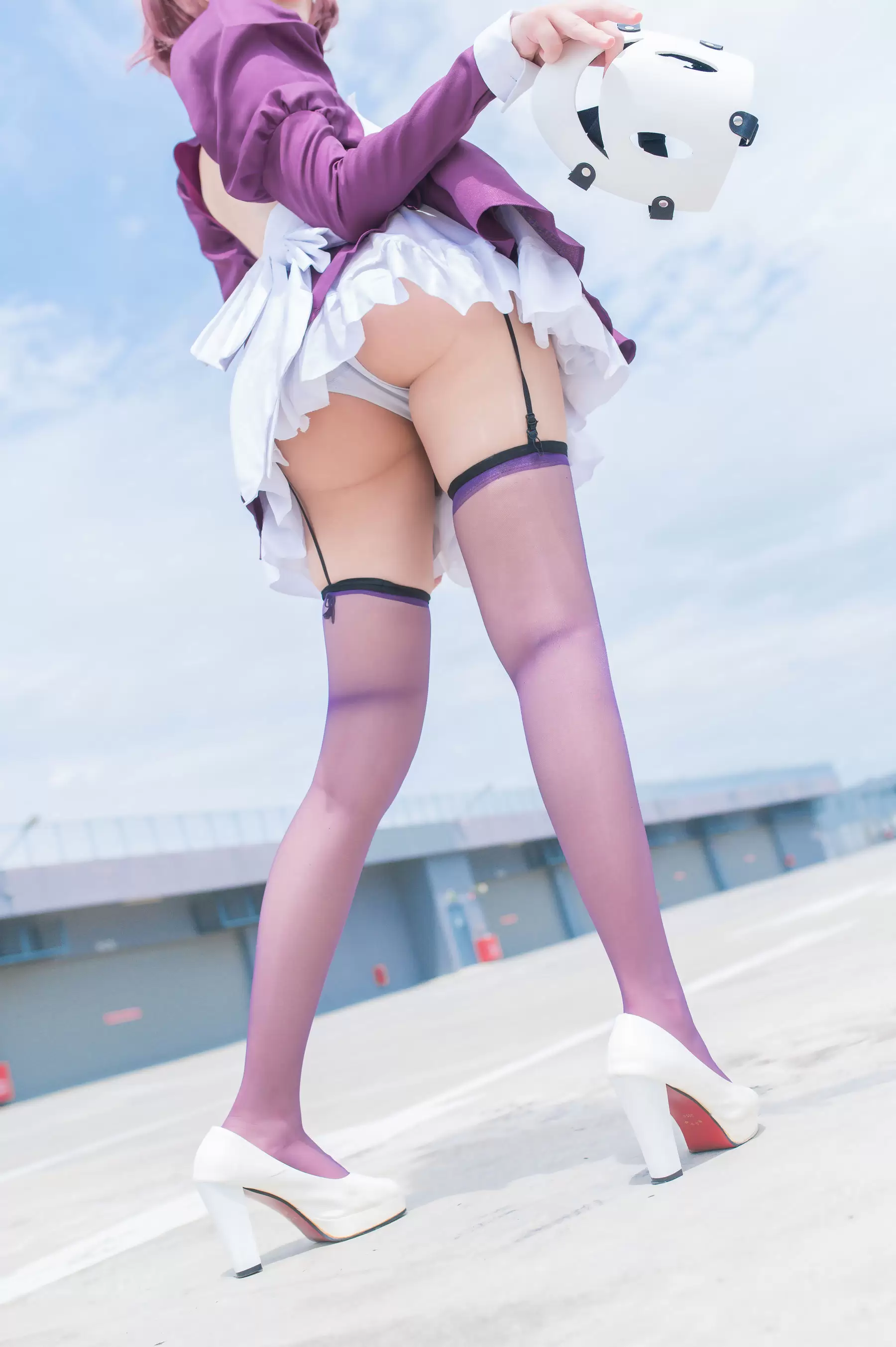 花リリ(Plant Lily) – Maid Mask [12P] - 秀人网免费无水印在线套图写真