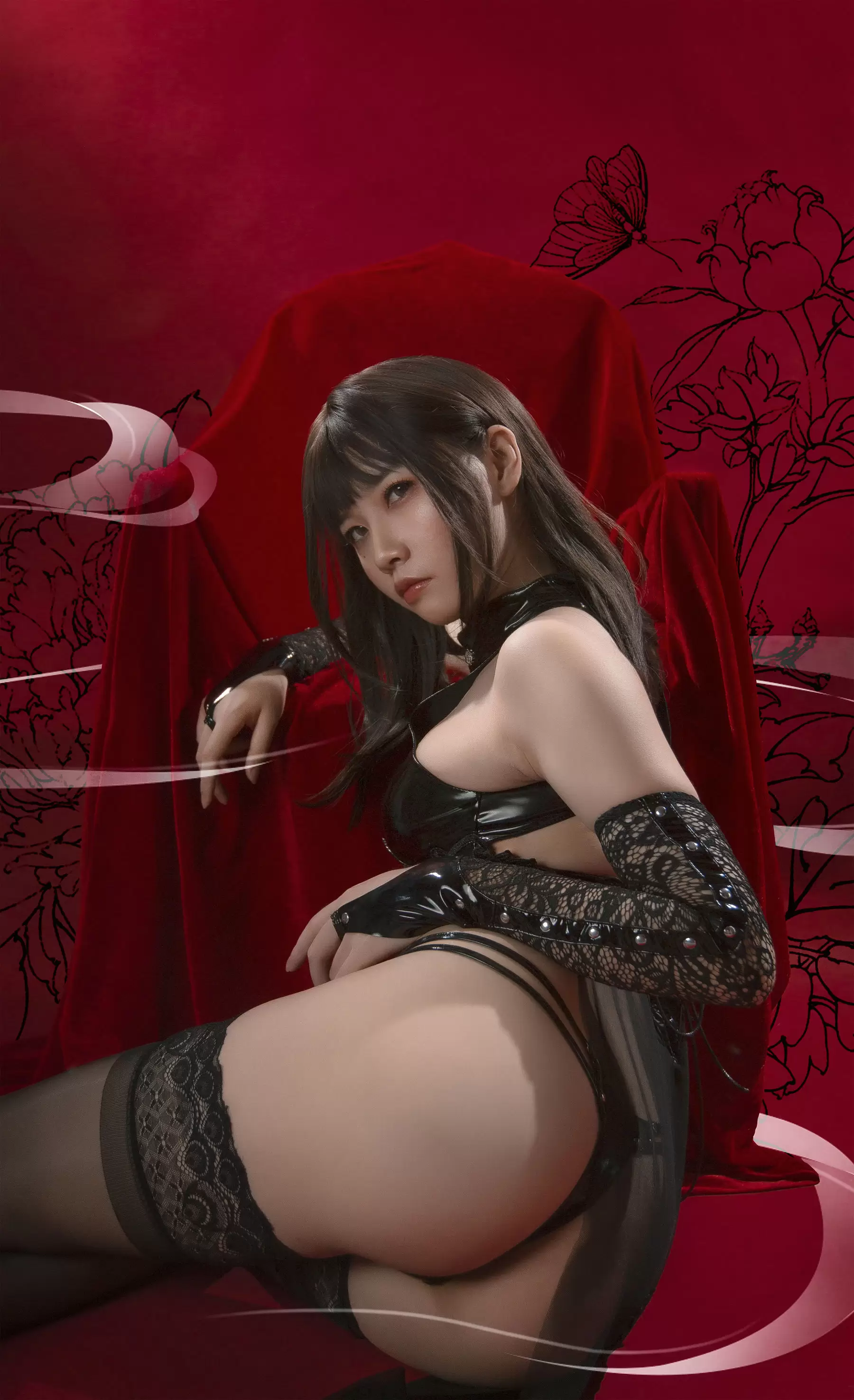 动漫博主uki雨季 – 靡烟旗袍 [20P] - 秀人网免费无水印在线套图写真