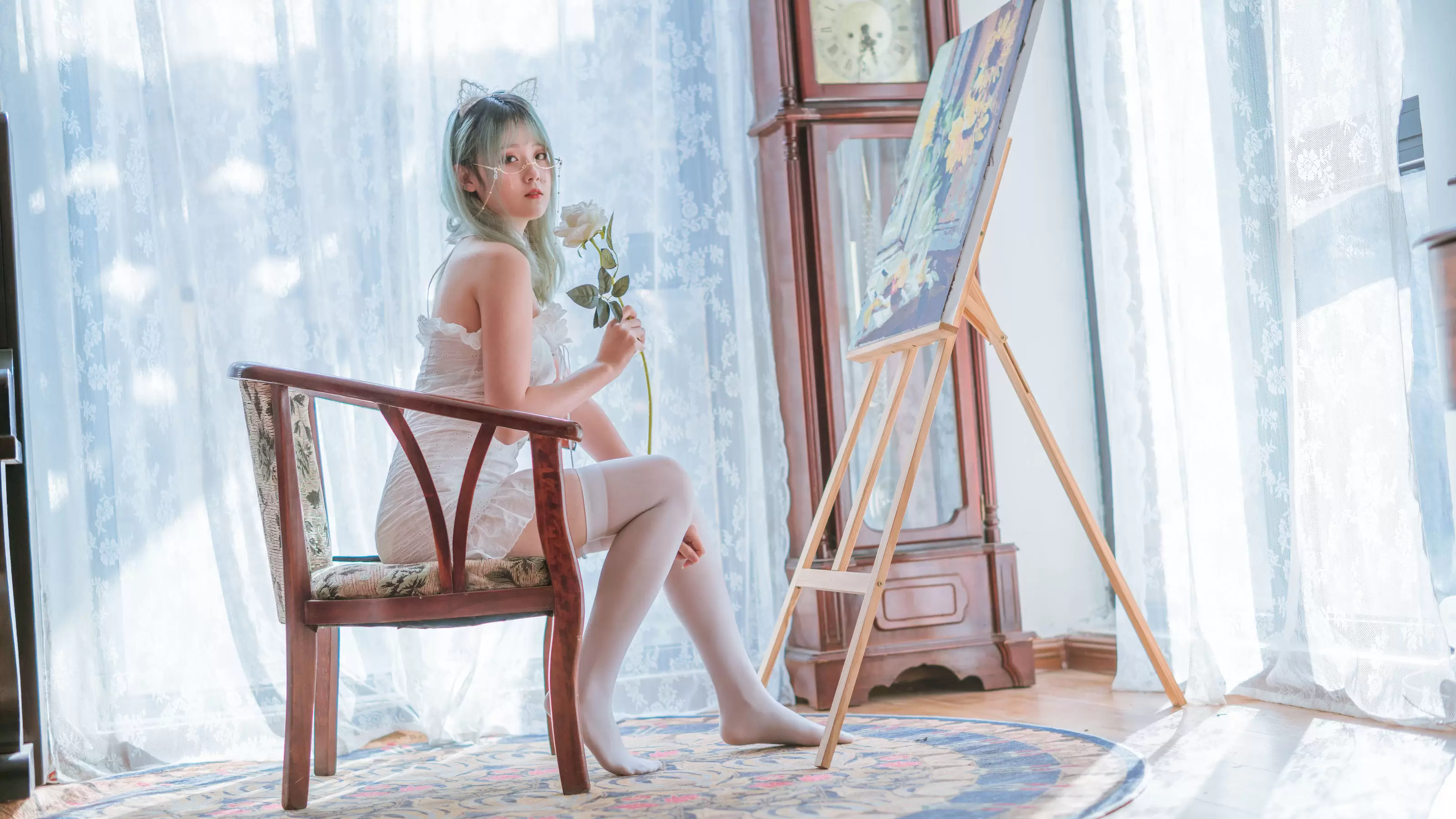 Coser小姐姐Akisoso秋楚楚 复古 [27P] - 秀人网免费无水印在线套图写真