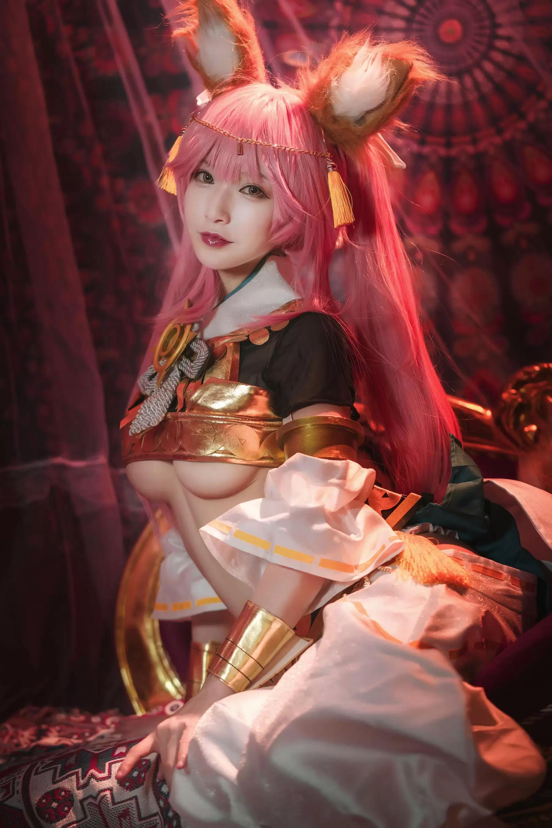 [Cosplay写真] 动漫博主铁板烧鬼舞w – 玉藻前 神话 [20P] - 秀人网免费无水印在线套图写真