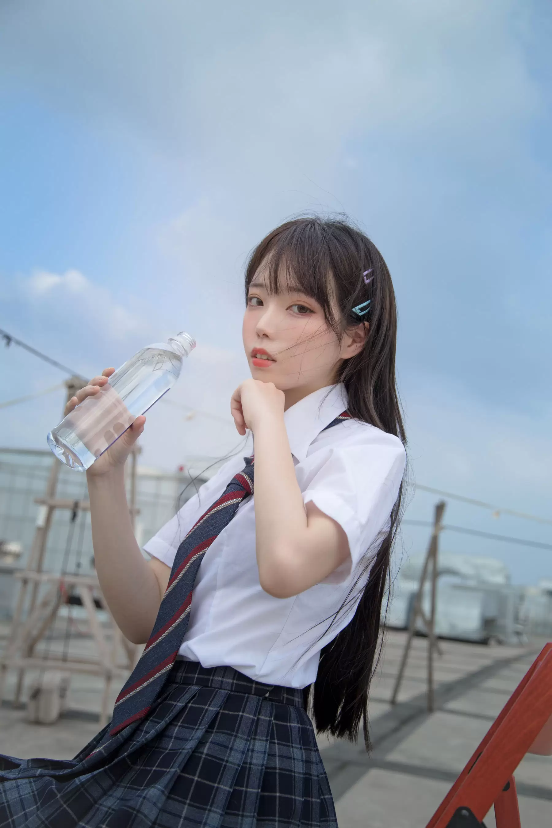 可爱妹子Fushii_海堂 – 饮水 [17P] - 秀人网免费无水印在线套图写真