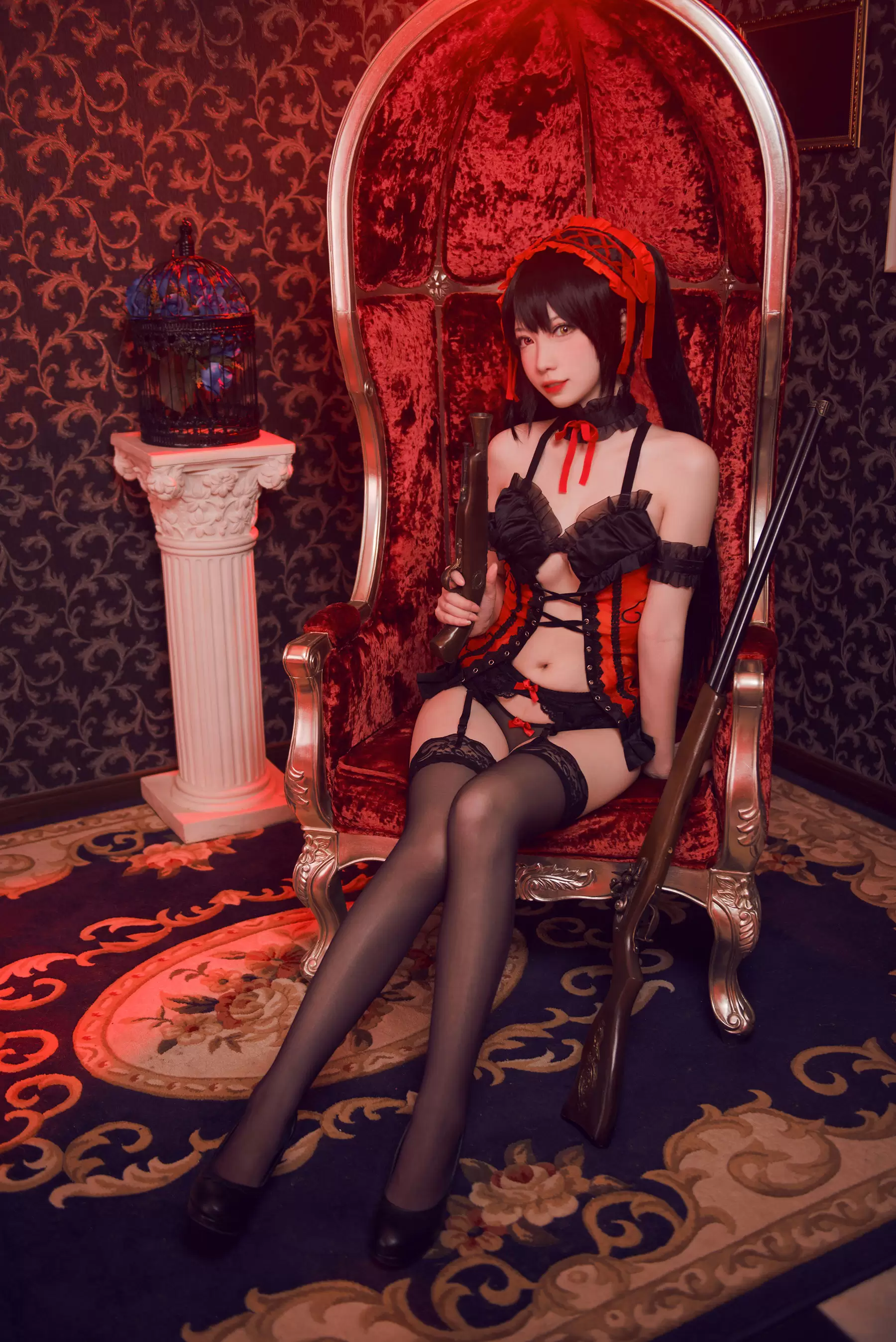 大胸萌妹妖少you1 – 时崎狂三 [9P] - 秀人网免费无水印在线套图写真