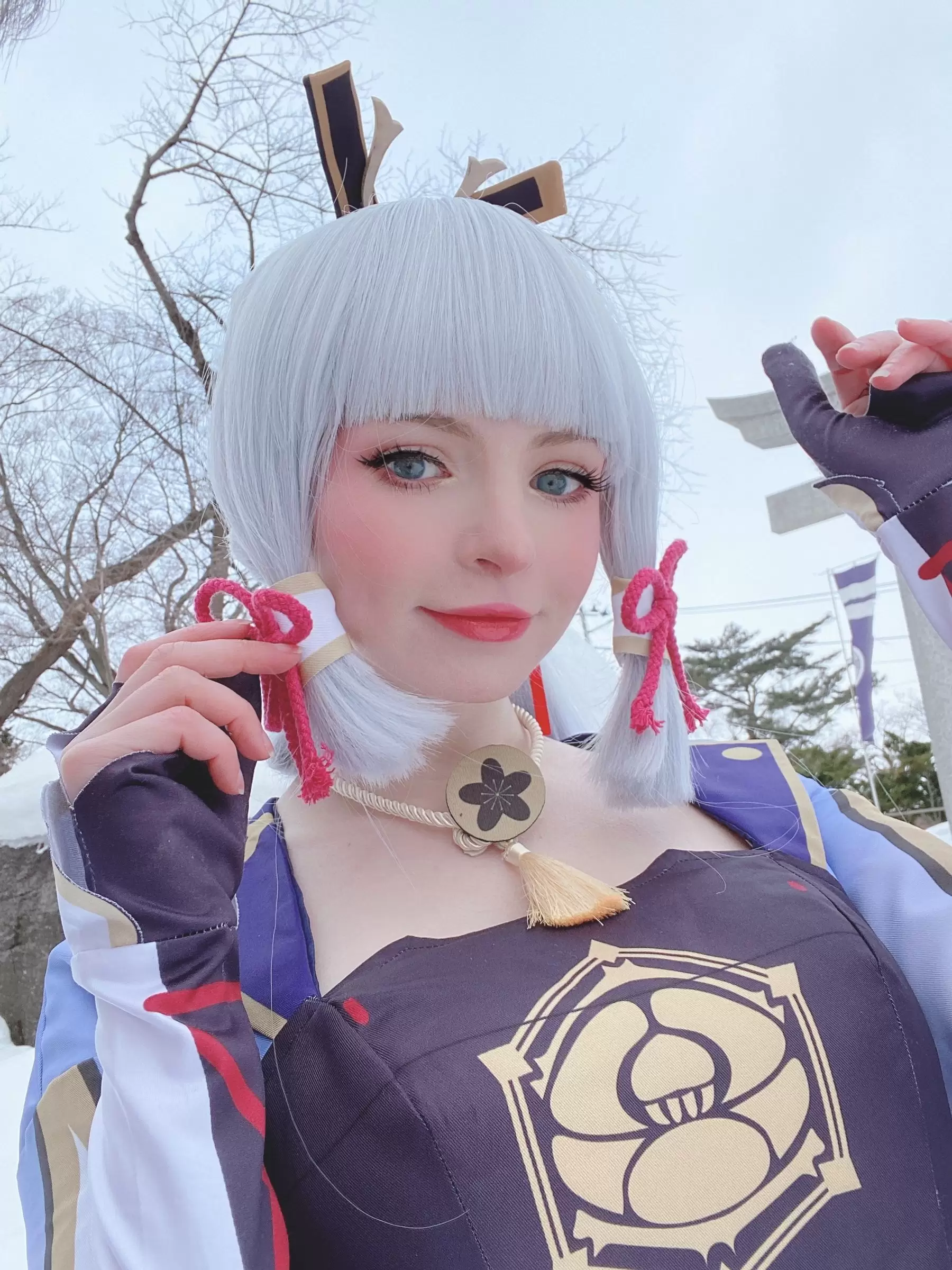 Peach milky – Ayaka genshin impact [47P] - 秀人网免费无水印在线套图写真