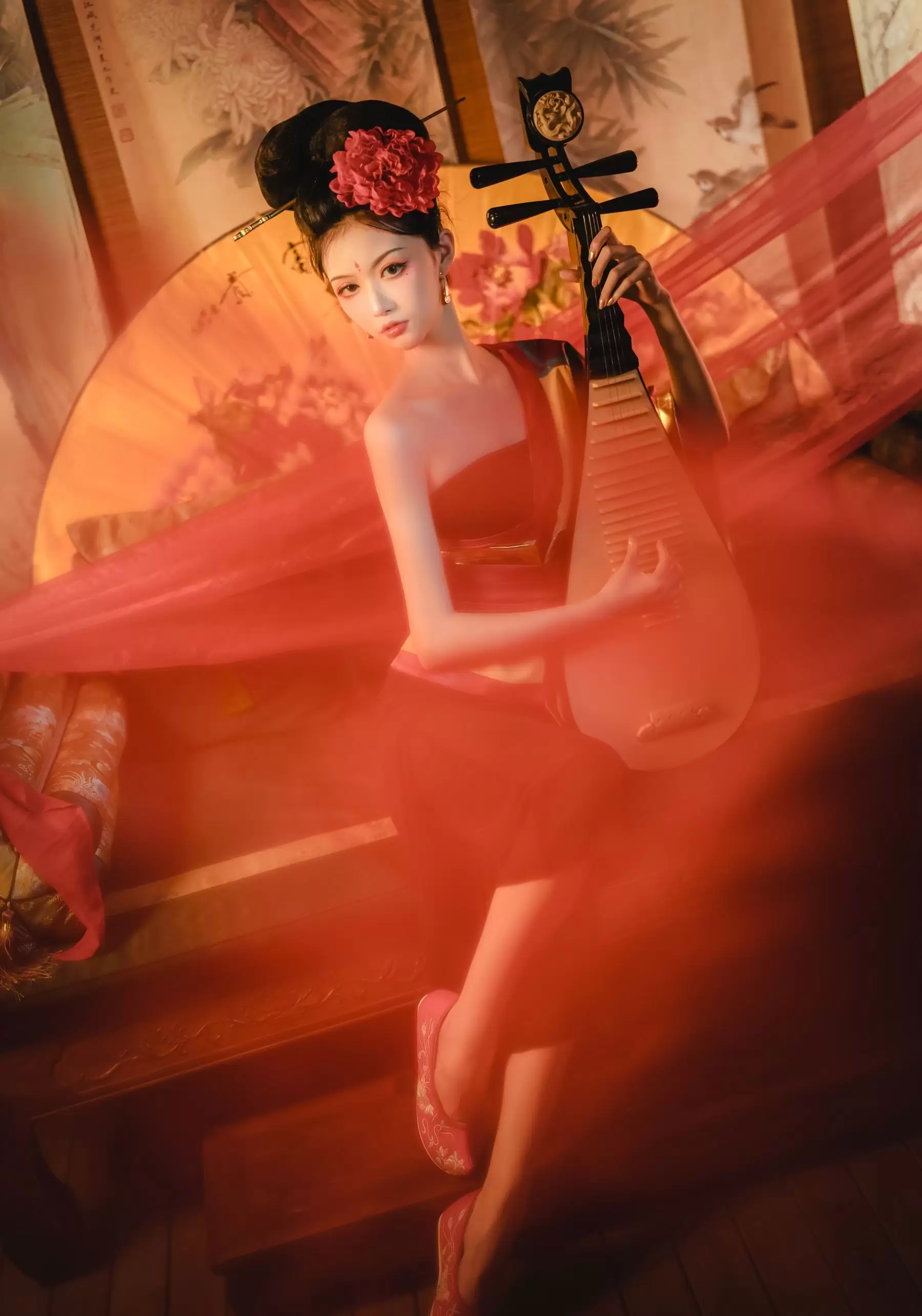 COS萌妹沧霁桔梗 – 一千零一个江湖 [15P] - 秀人网免费无水印在线套图写真