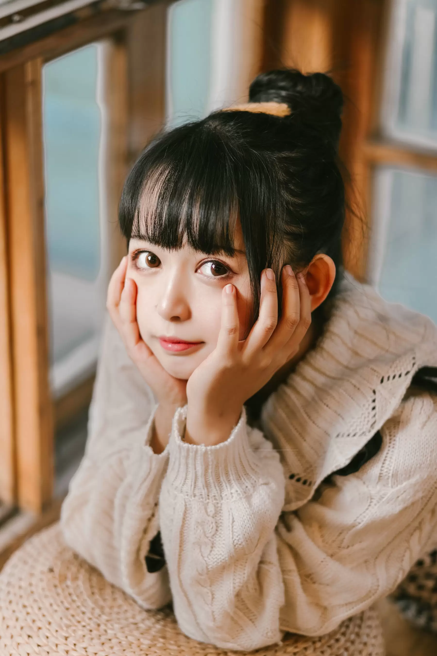 大眼萌妹黑猫猫OvO 少女心事 [21P] - 秀人网免费无水印在线套图写真