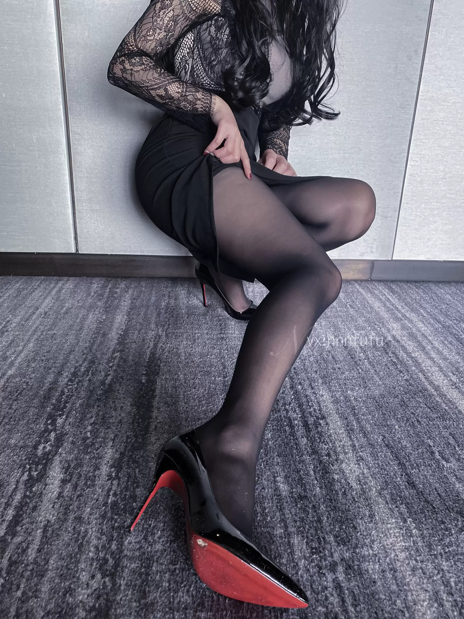 安乔乔儿(Nia乔乔) No.034 黑丝长腿 [87P] - 秀人网免费无水印在线套图写真