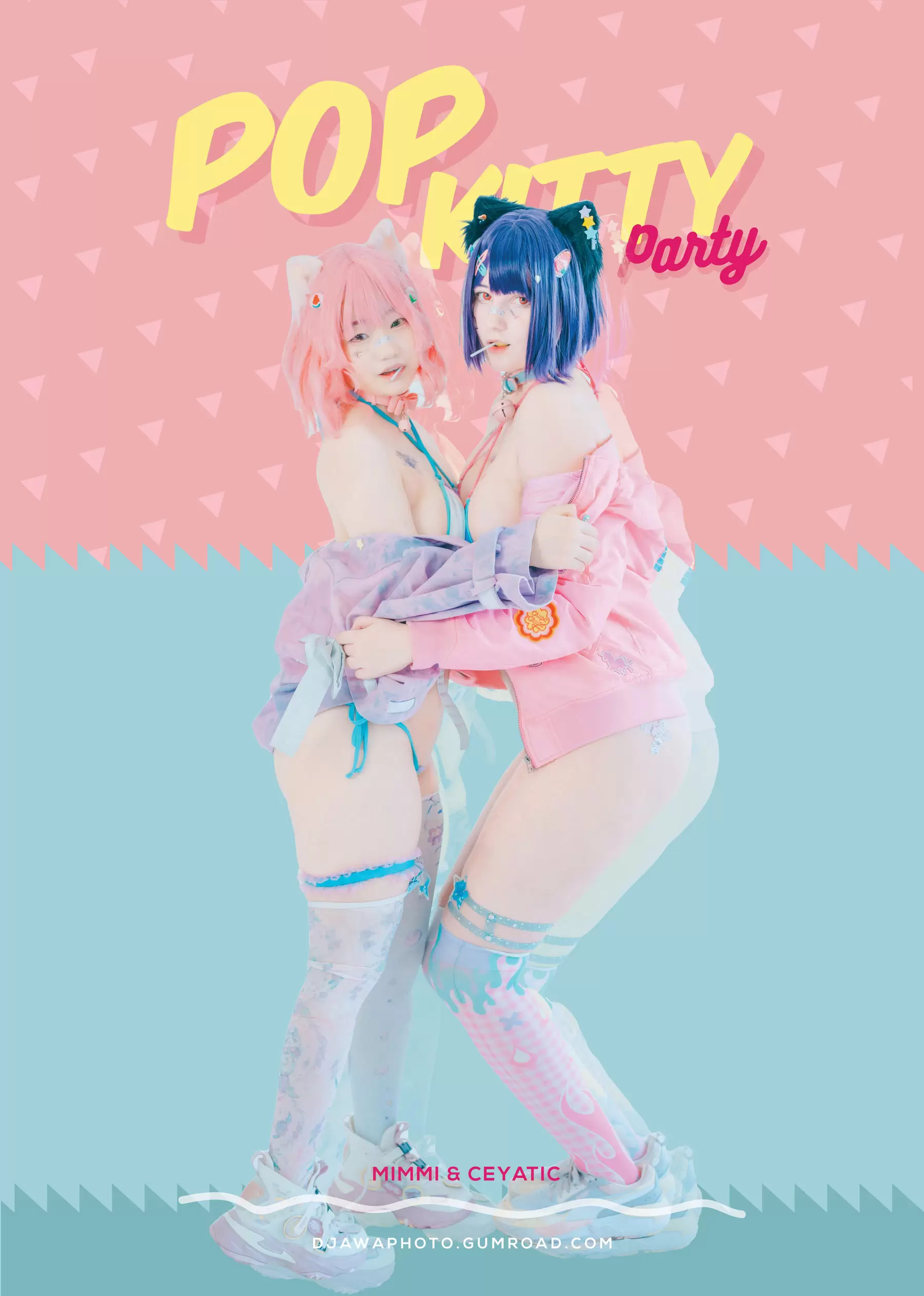 [DJAWA] Mimmi × Ceyatic – Pop Kitty Party [124P] - 秀人网免费无水印在线套图写真