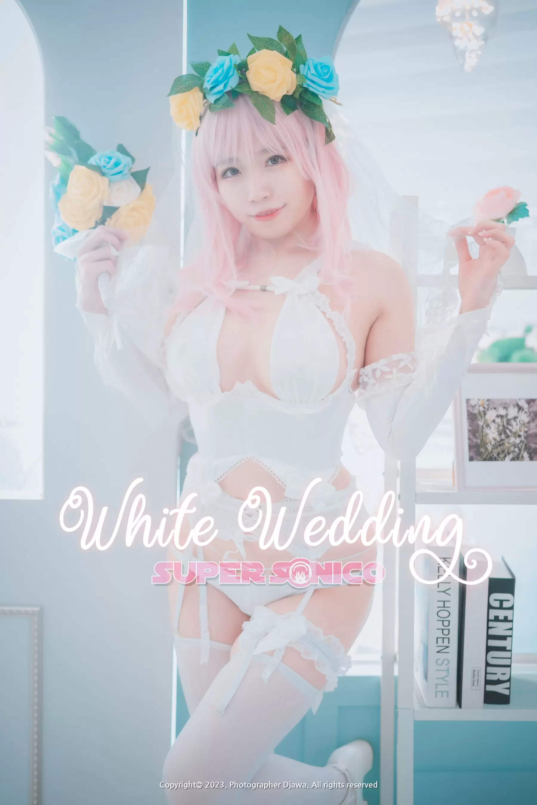 [DJAWA] Myaron – Super Sonico White Wedding [25P] - 秀人网免费无水印在线套图写真