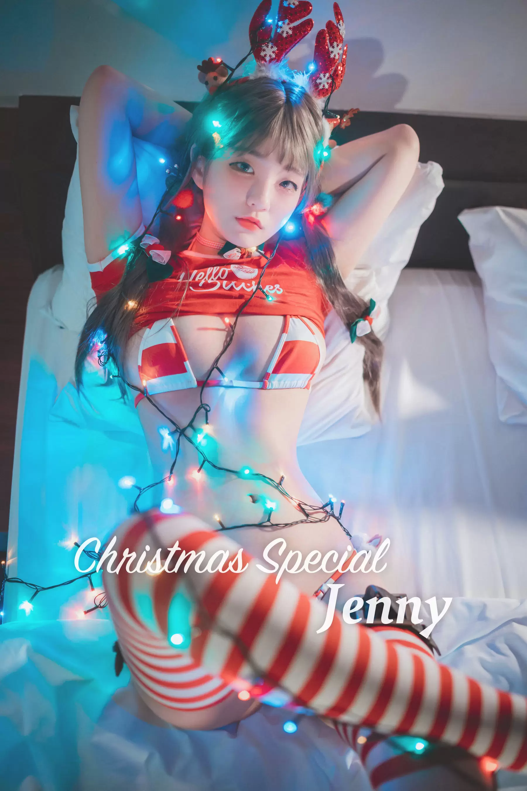 [DJAWA] Jenny – Christmas Special 圣诞少女 [22P] - 秀人网免费无水印在线套图写真