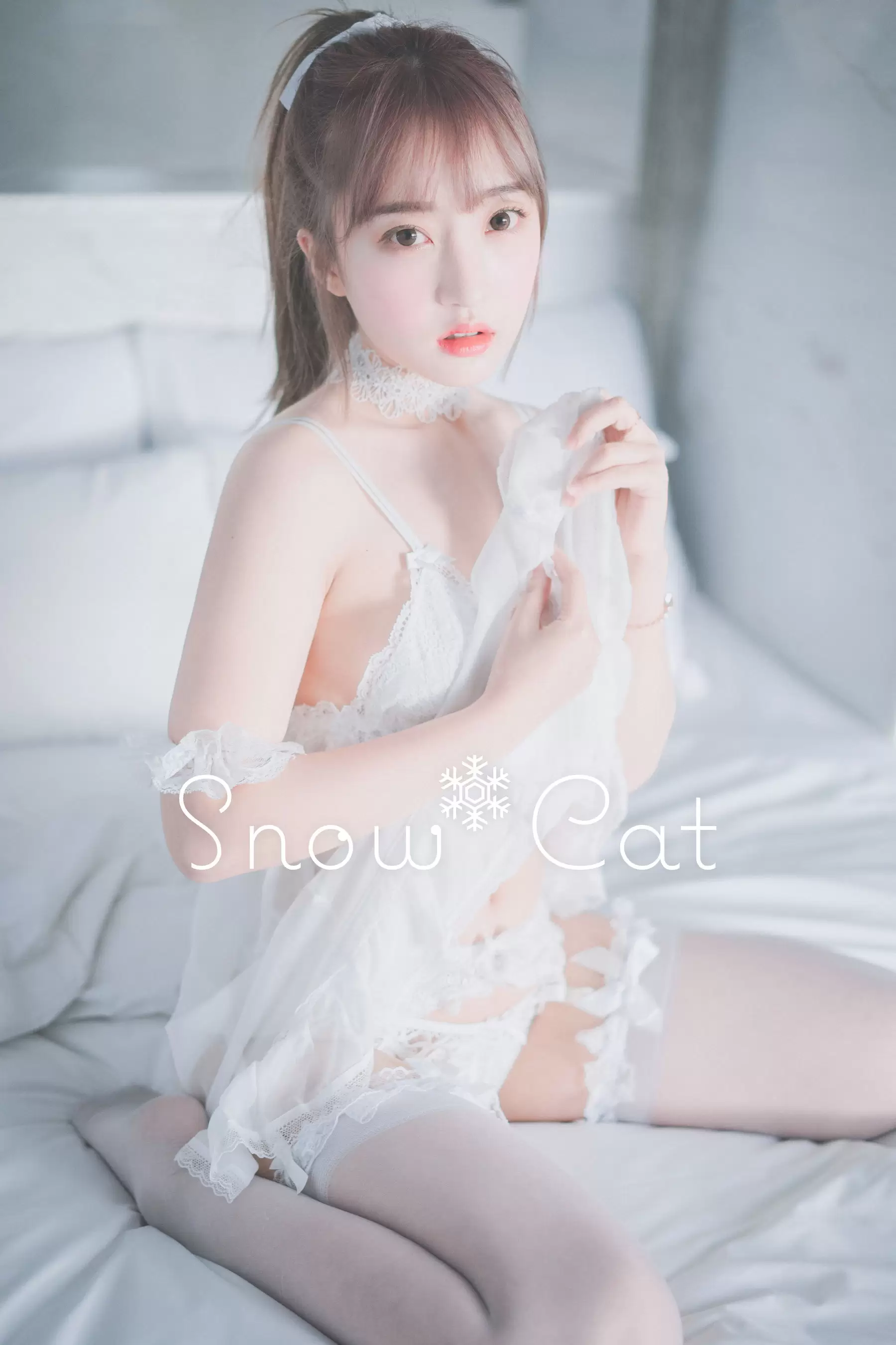 [DJAWA] Hanari – Snow Cat [35P] - 秀人网免费无水印在线套图写真