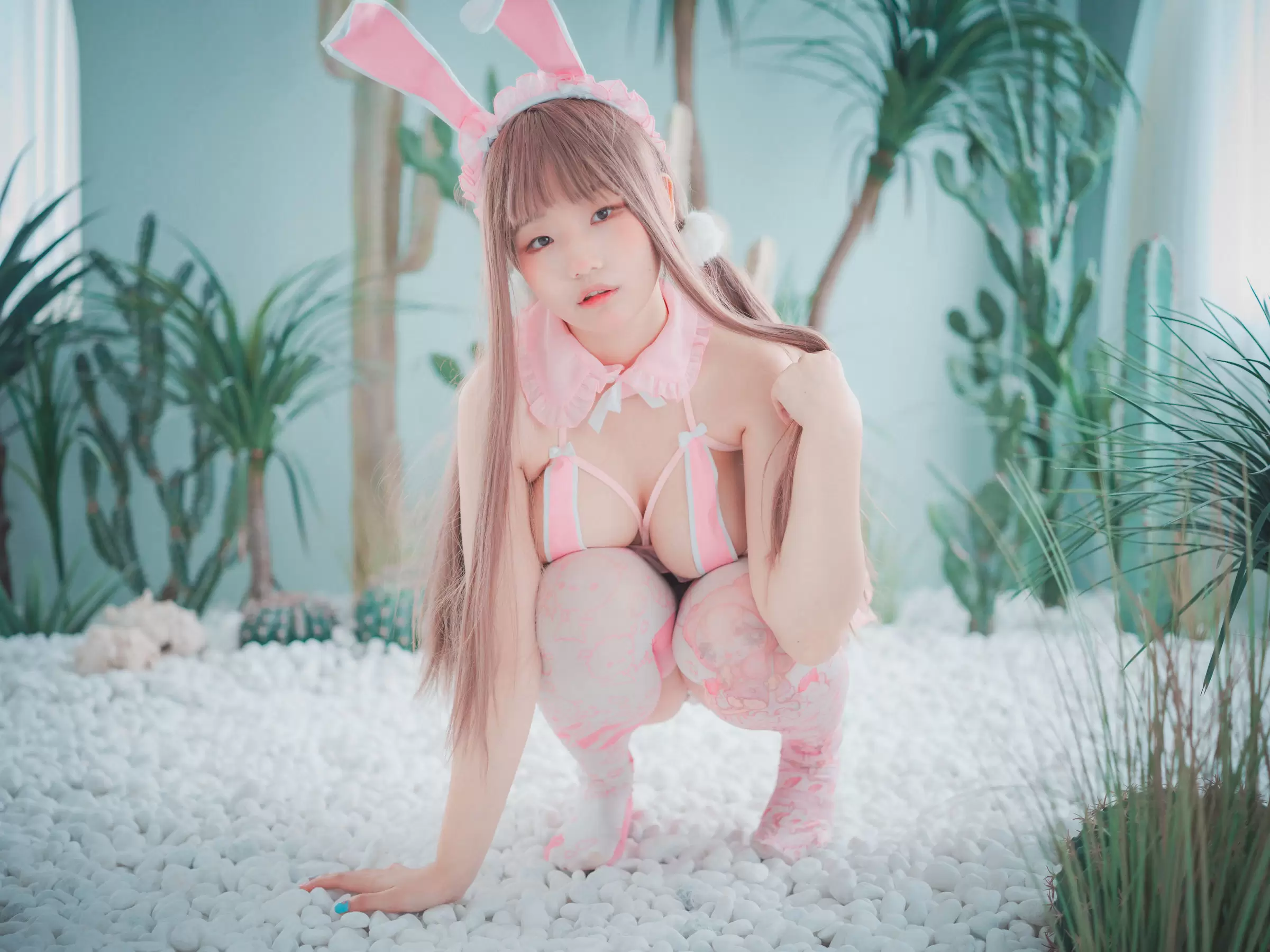 [DJAWA] Mimmi – March Hare 写真套图 [78P] - 秀人网免费无水印在线套图写真