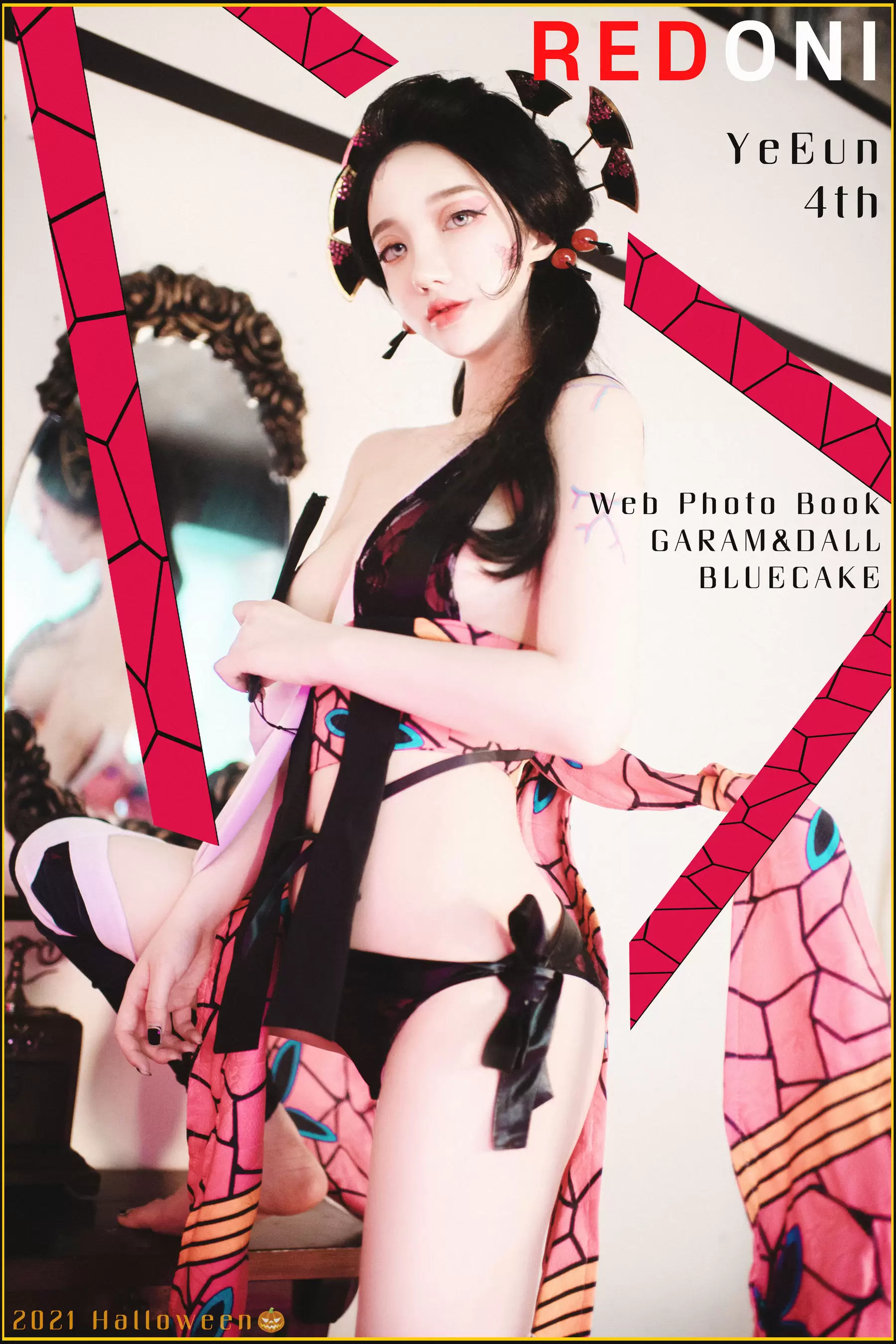 [BLUECAKE] YeEun – Red Oni [103P] - 秀人网免费无水印在线套图写真