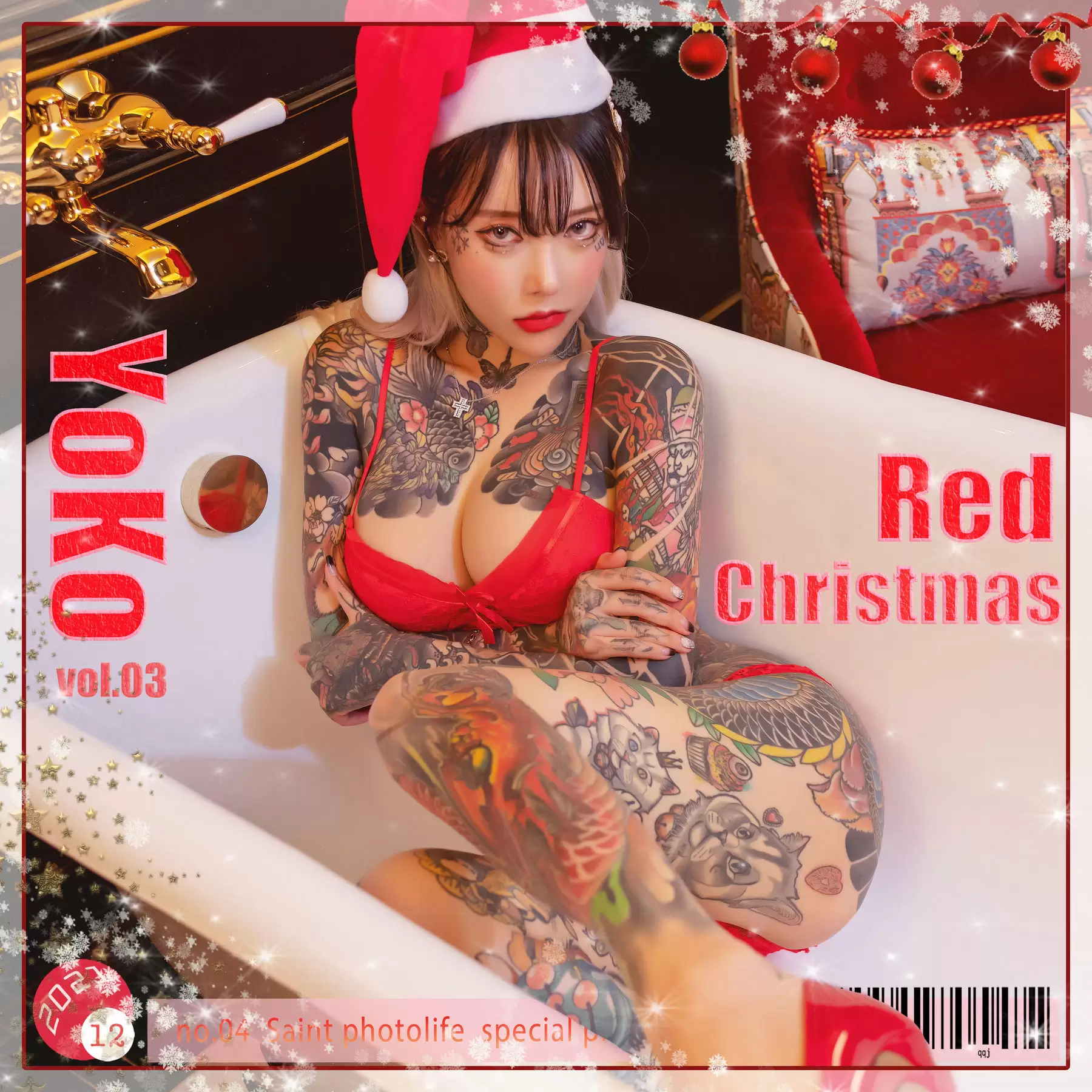 [saintphotolife] Yoko – Vol.03 Xmas [72P] - 秀人网免费无水印在线套图写真