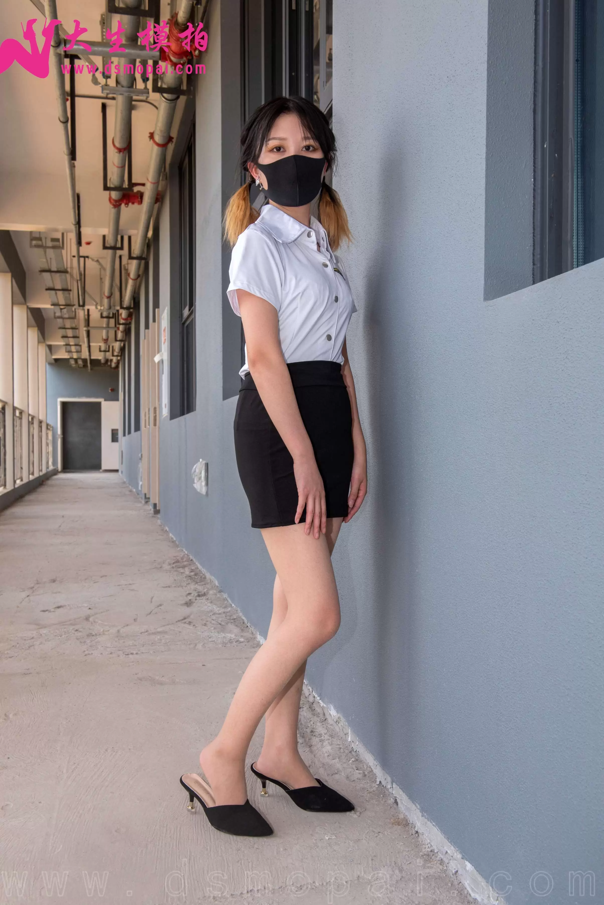 [大生模拍] NO.288 兰兰 双马尾OL装[50P-361.6M] - 秀人网免费无水印在线套图写真