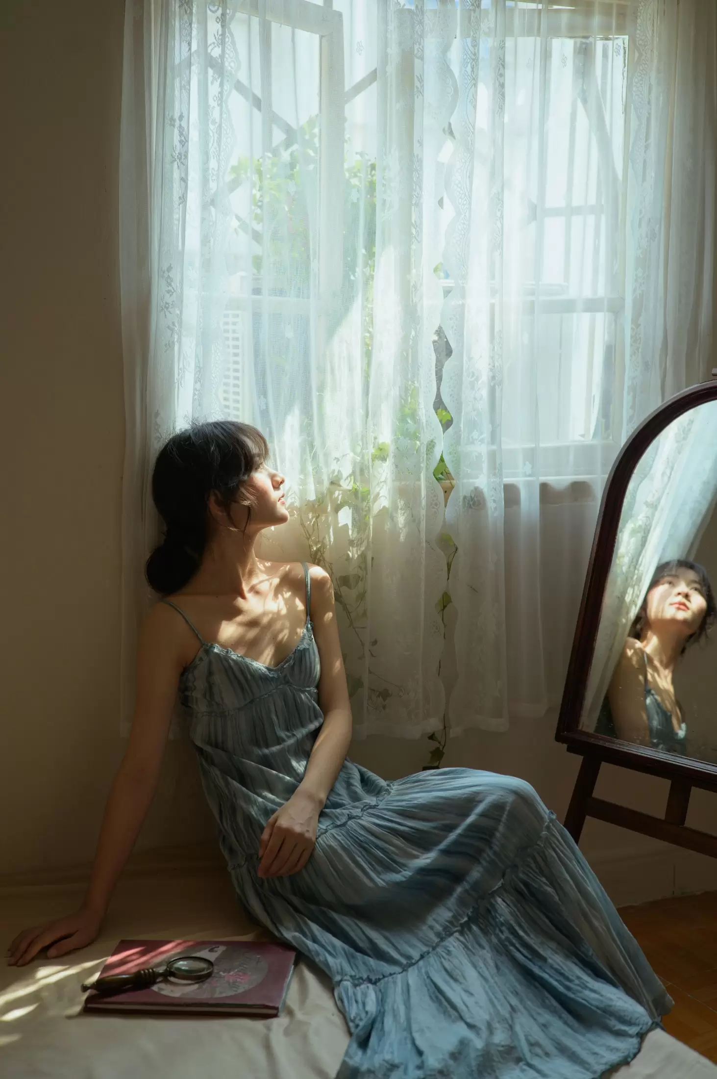 小雨天气 – 《静谧的光》[23P] - 秀人网免费无水印在线套图写真