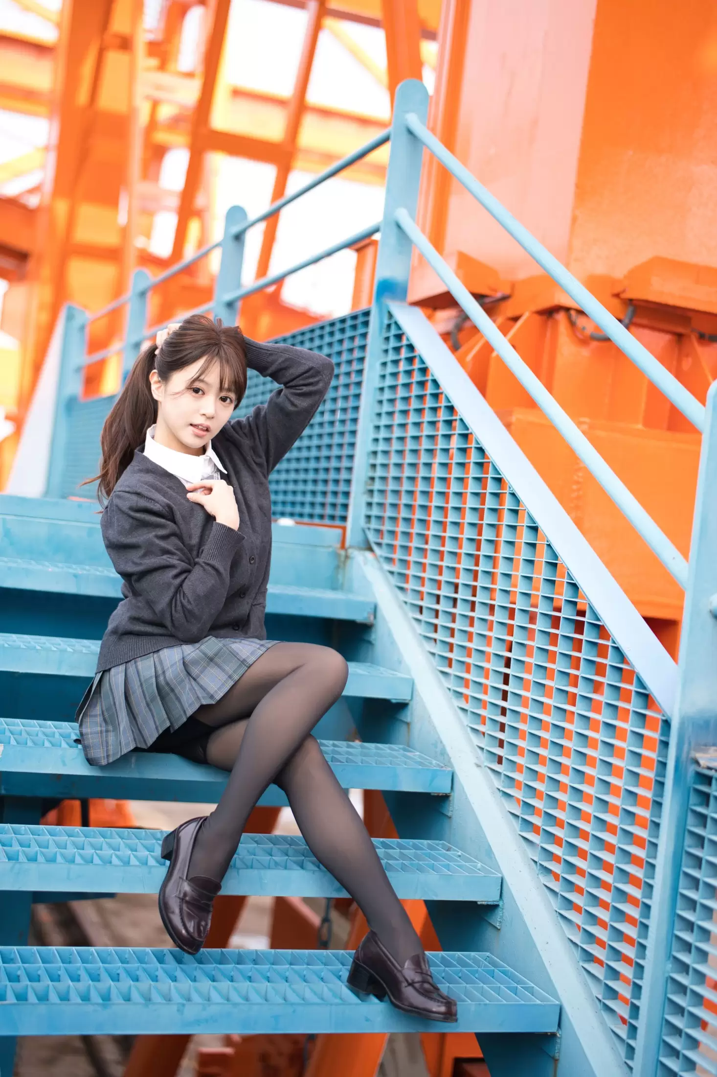 小亿 – 《jk工业风》[48P] - 秀人网免费无水印在线套图写真