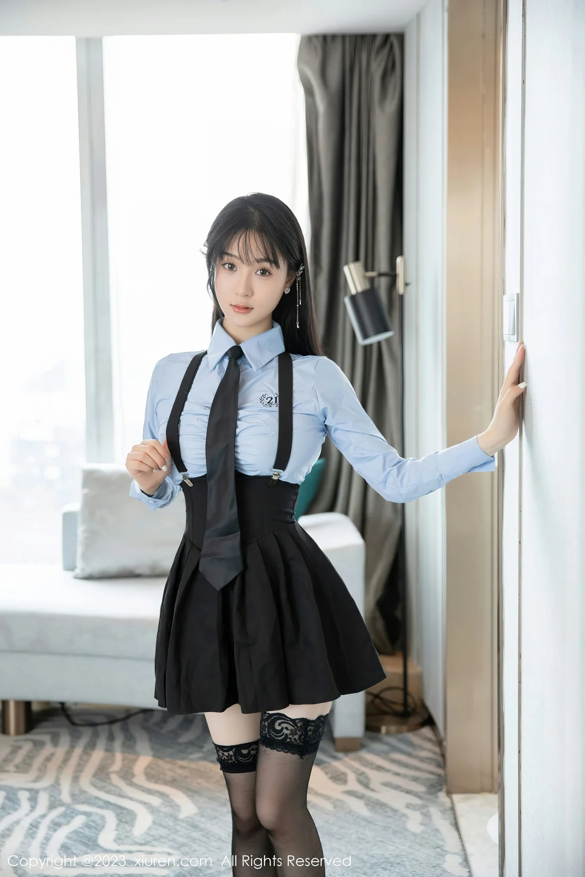 XiuRen 秀人 No.7140 柚琪Rich 性感学妹装扮 [77P] - 秀人网免费无水印在线套图写真