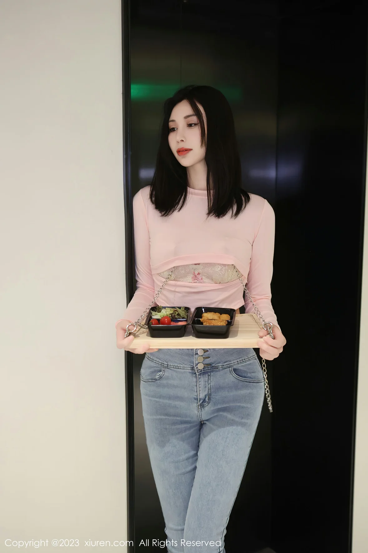 XiuRen 秀人 No.6992 曼柔 粉色蕾丝内衣性感写真 [83P] - 秀人网免费无水印在线套图写真