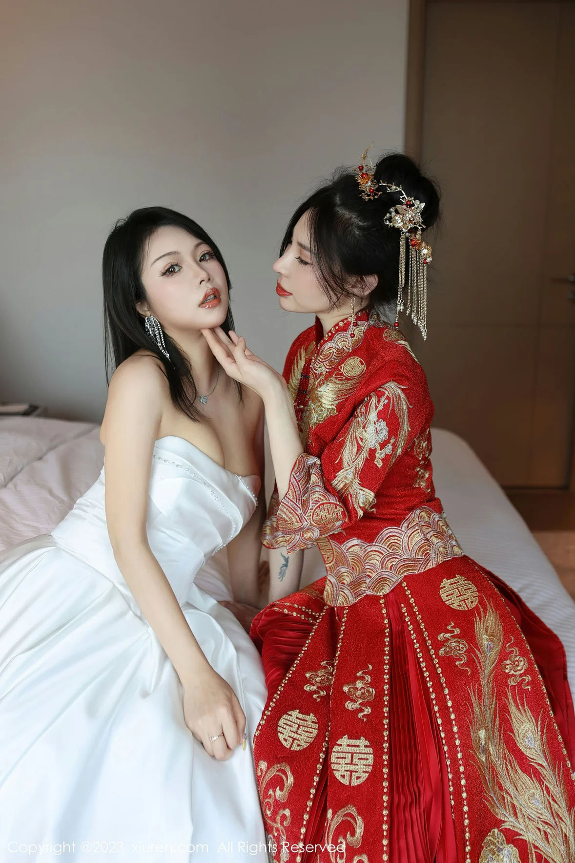 XiuRen 秀人 No.6957 曼柔两位性感女神模特合集写真 [86P] - 秀人网免费无水印在线套图写真