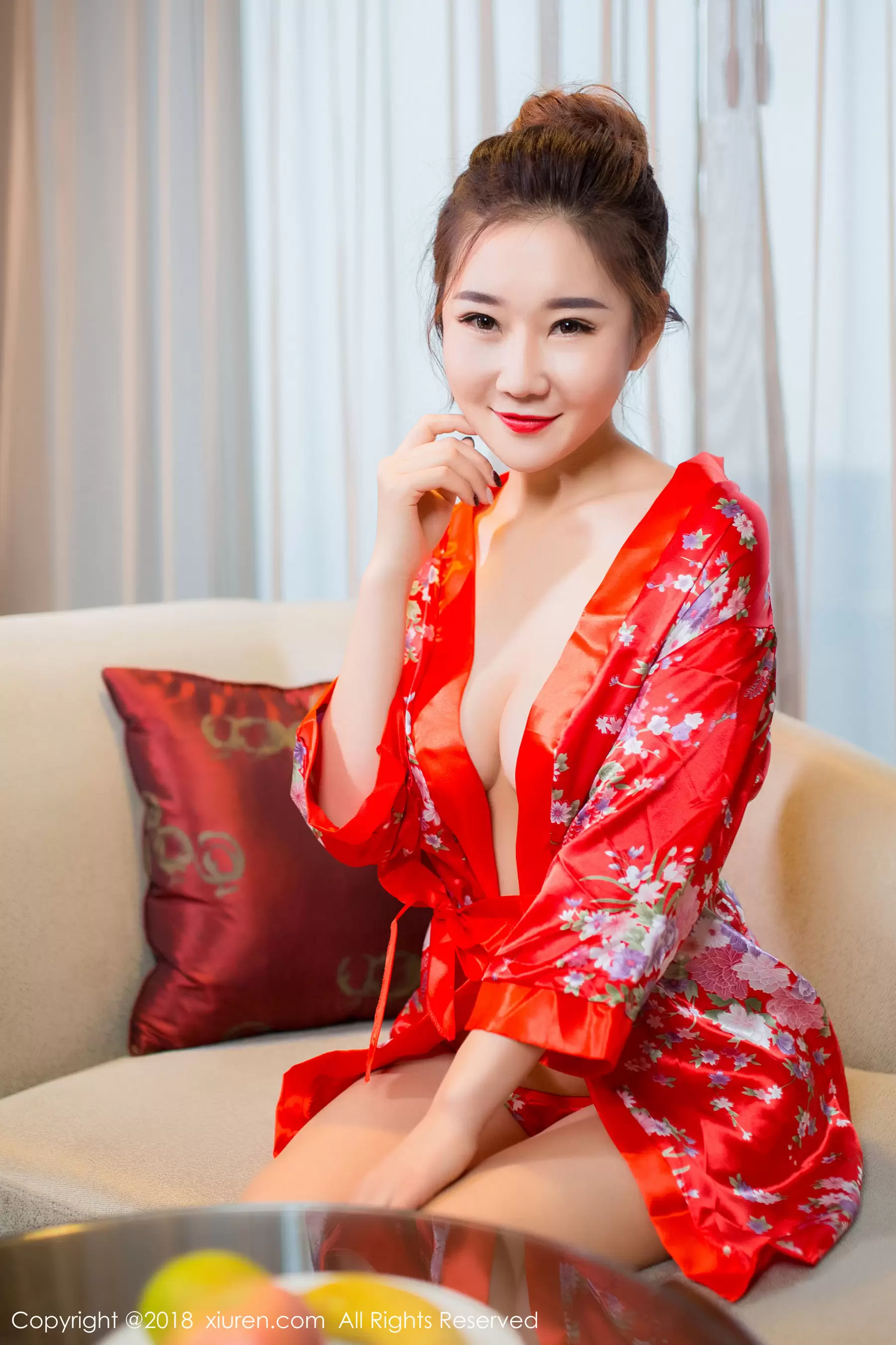 棉花糖candy《华丽和服+半透丝袜》 秀人 No.892 - 秀人网免费无水印在线套图写真