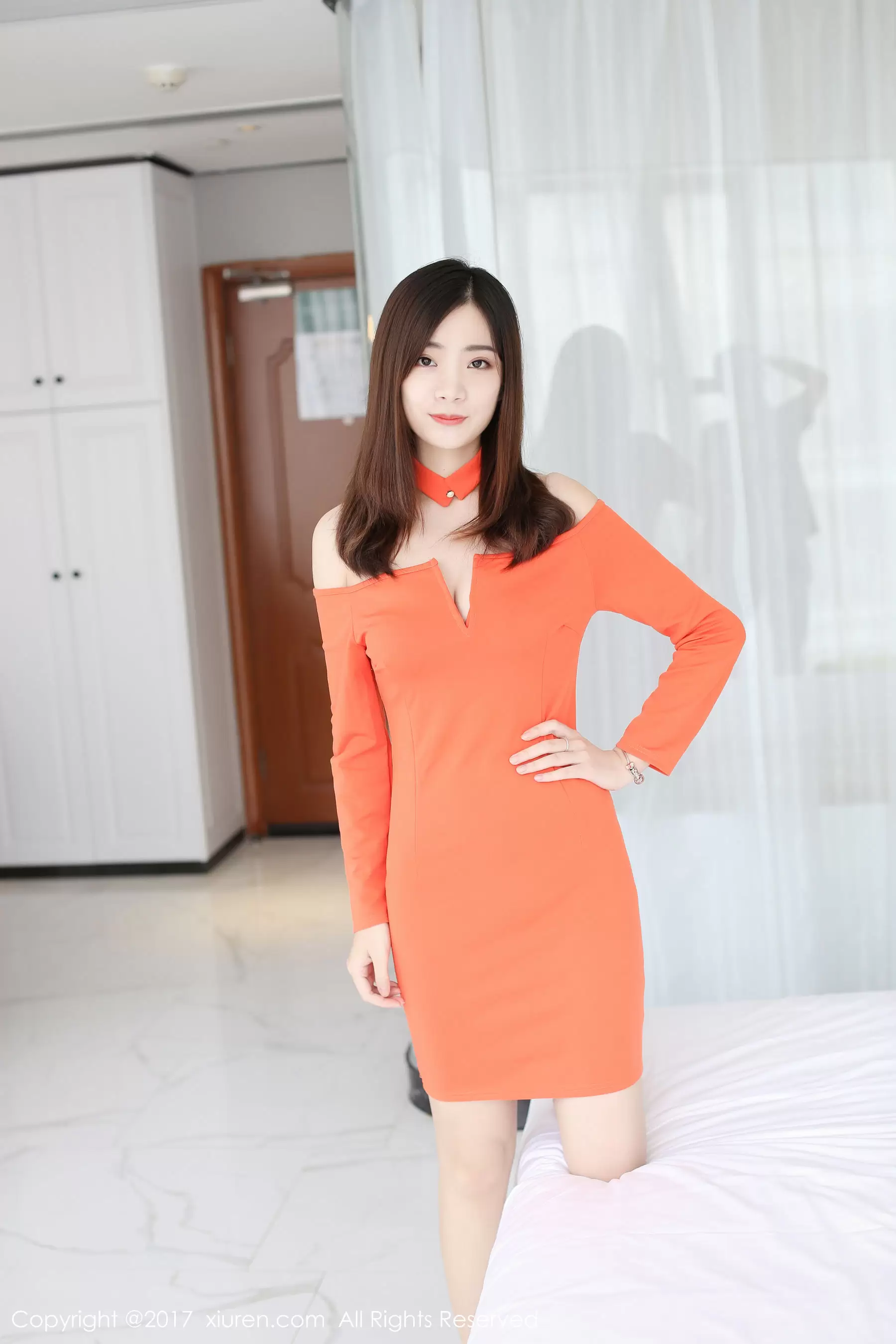 呆瑞bb 无名《清秀型模特大秀美腿》 秀人 NO.845 - 秀人网免费无水印在线套图写真