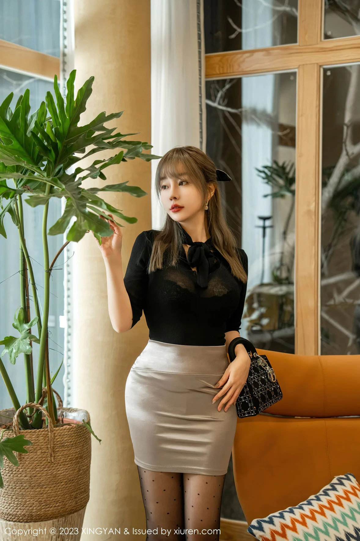 星颜社 Vol.191 王雨纯 黑色蕾丝内衣写真 [82P] - 秀人网免费无水印在线套图写真