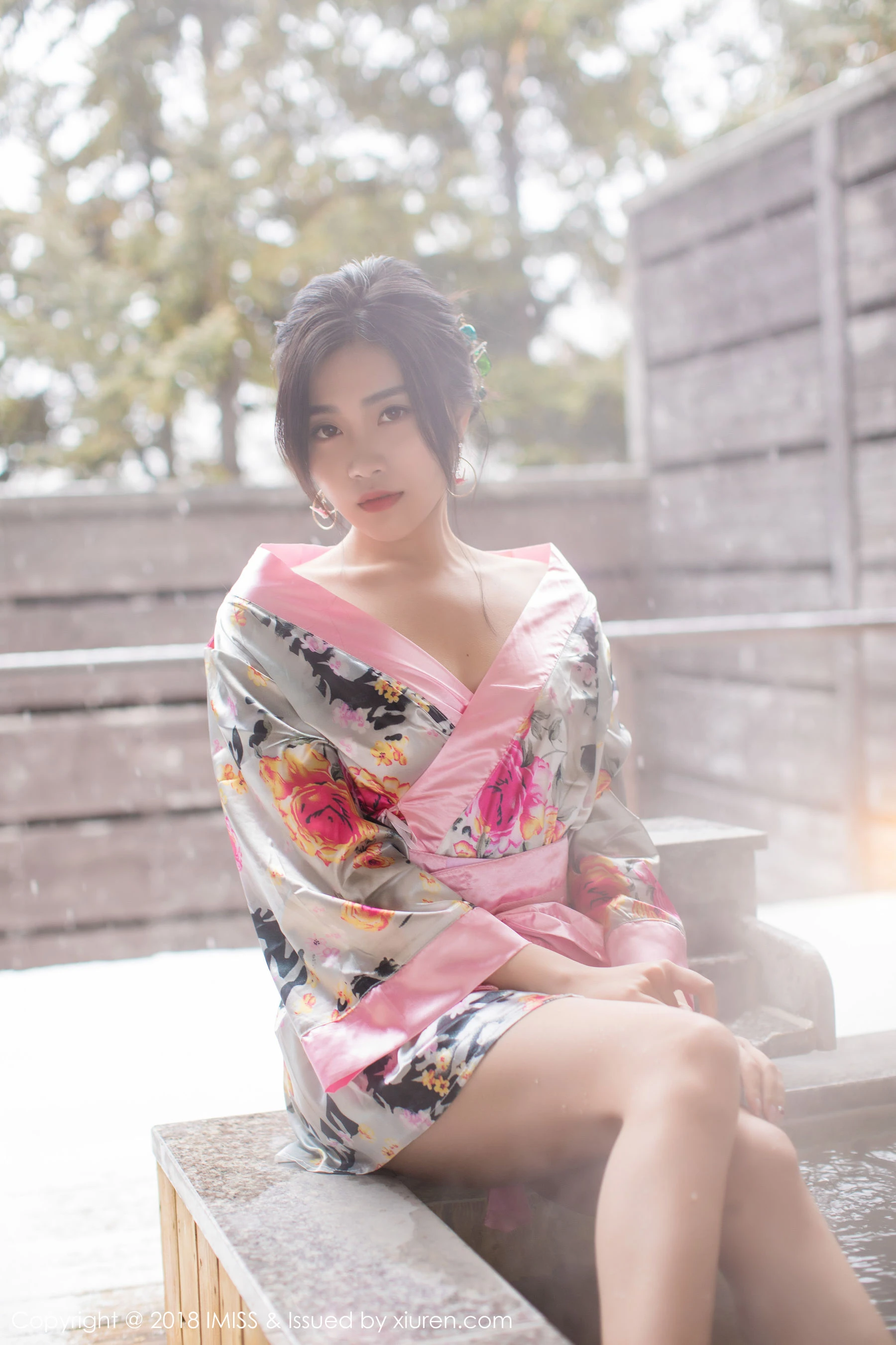 许诺Sabrina《浴池和服+蕾丝美腿》 爱蜜社IMiss Vol.221 - 秀人网免费无水印在线套图写真